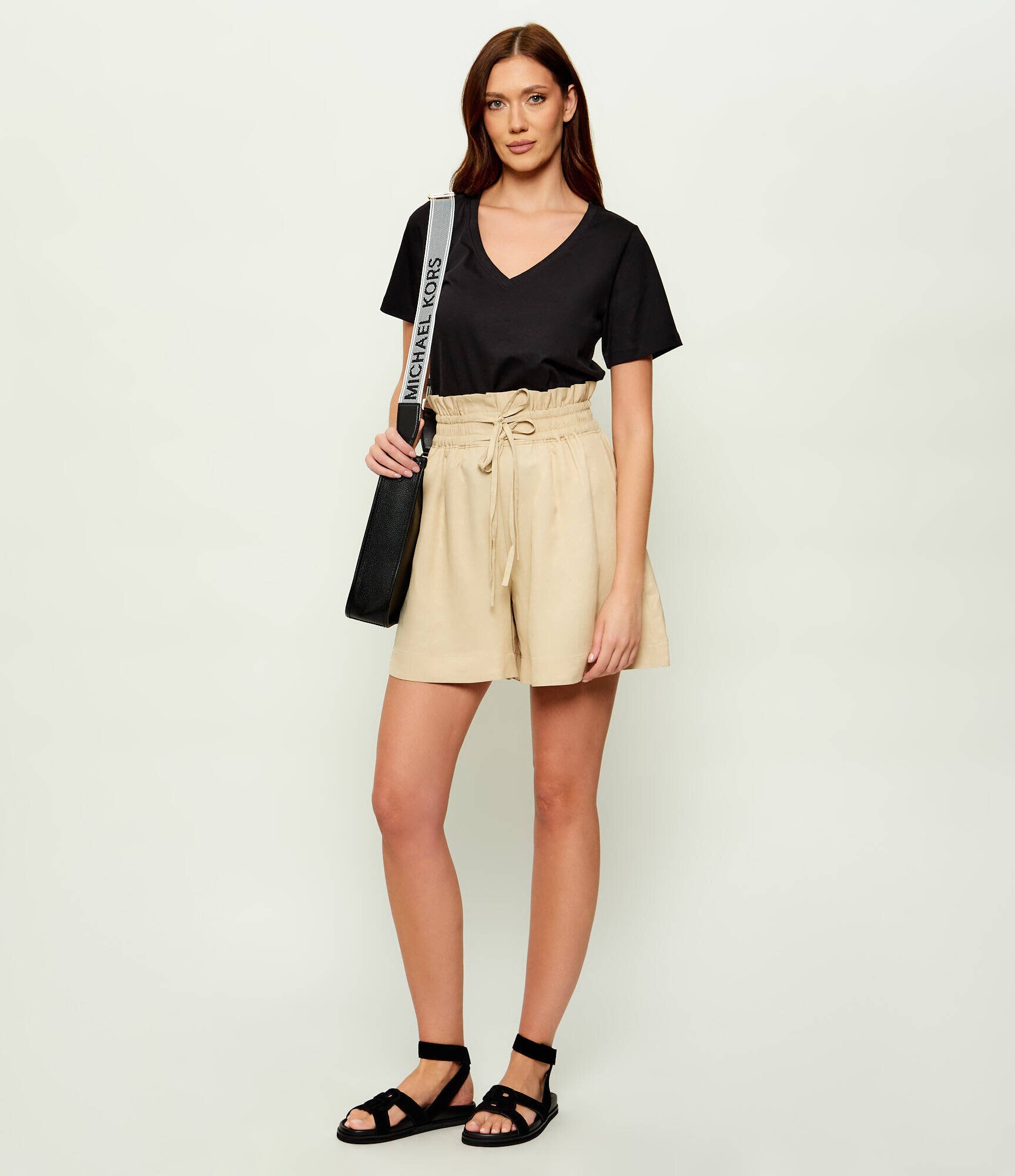 BOSS BLACK Sandale Freyah | piele întoarsă