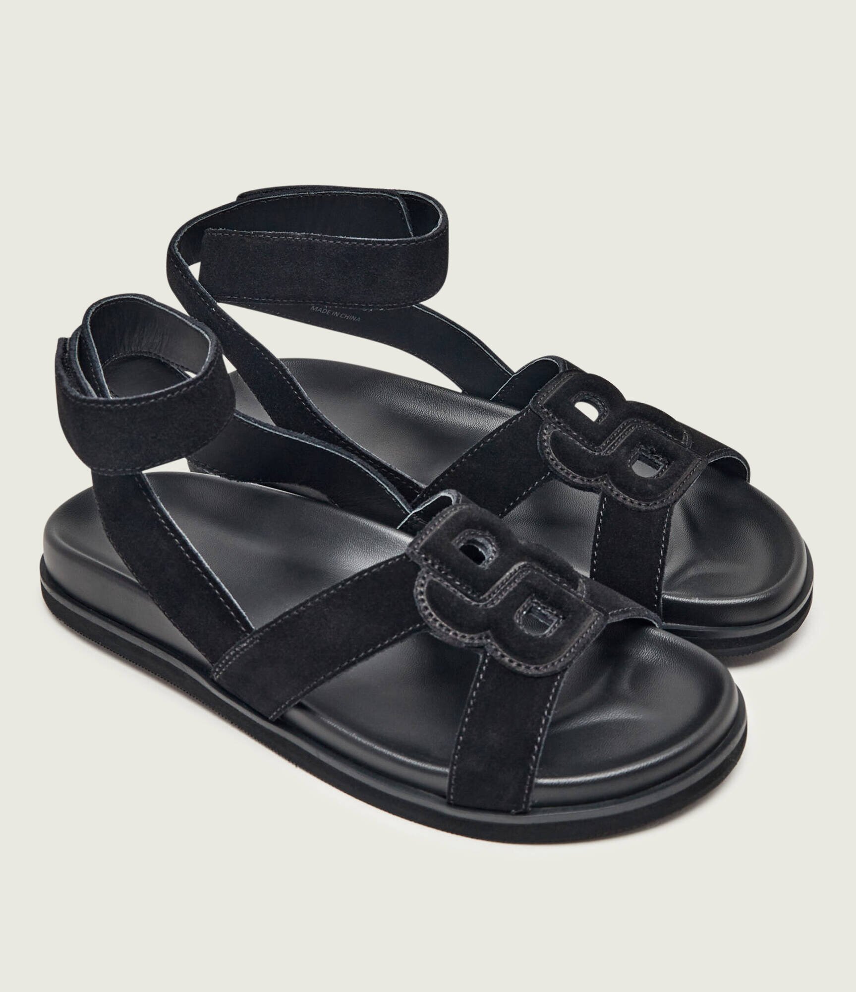 BOSS BLACK Sandale Freyah | piele întoarsă