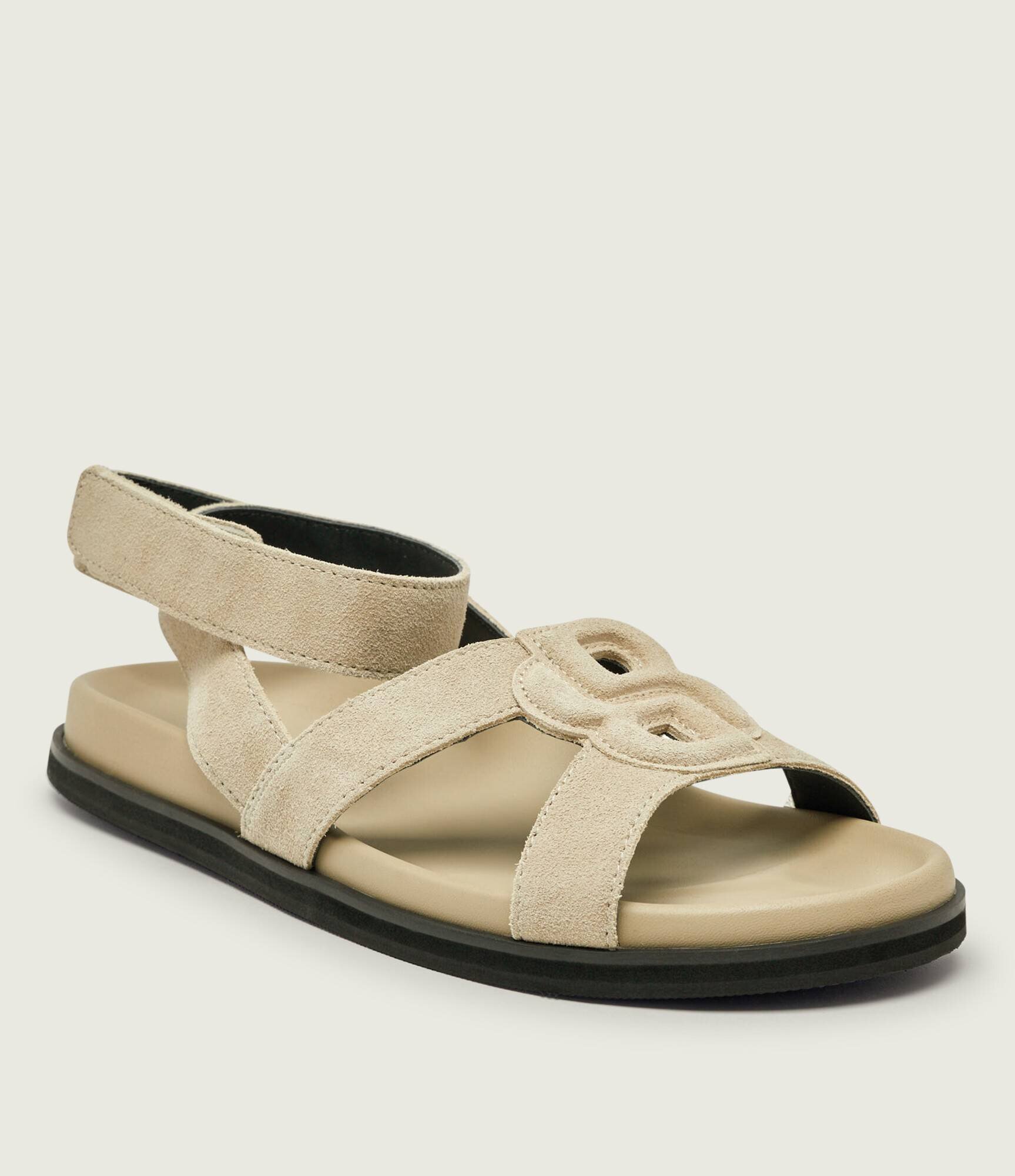 BOSS BLACK Sandale Freyah | piele întoarsă