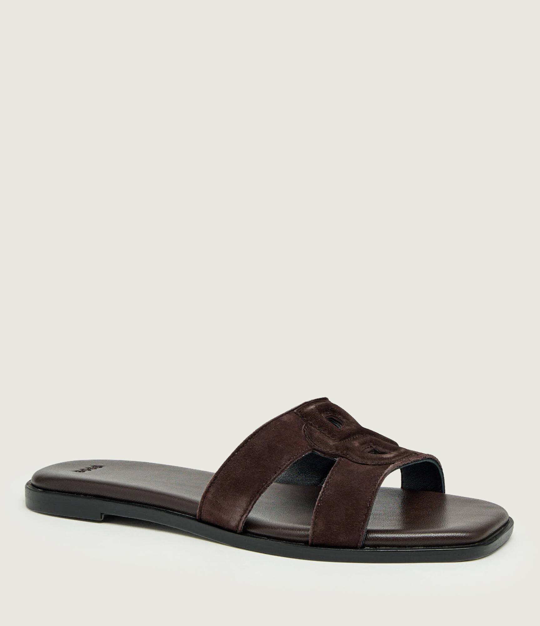 BOSS BLACK Șlapi Charlize_SaMu10_SBHF | piele întoarsă