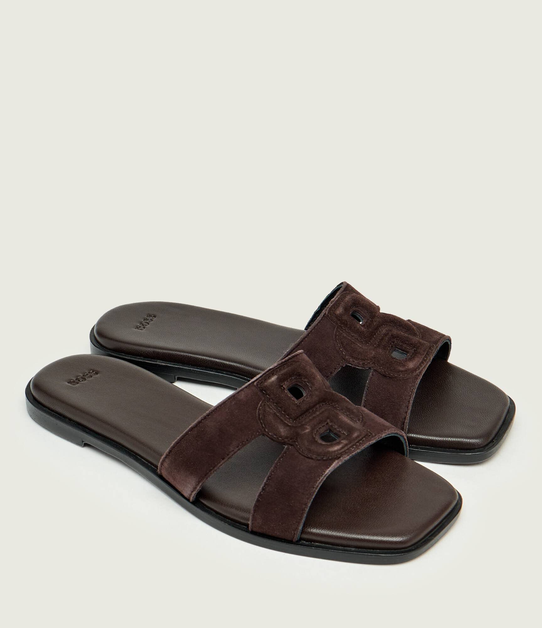 BOSS BLACK Șlapi Charlize_SaMu10_SBHF | piele întoarsă