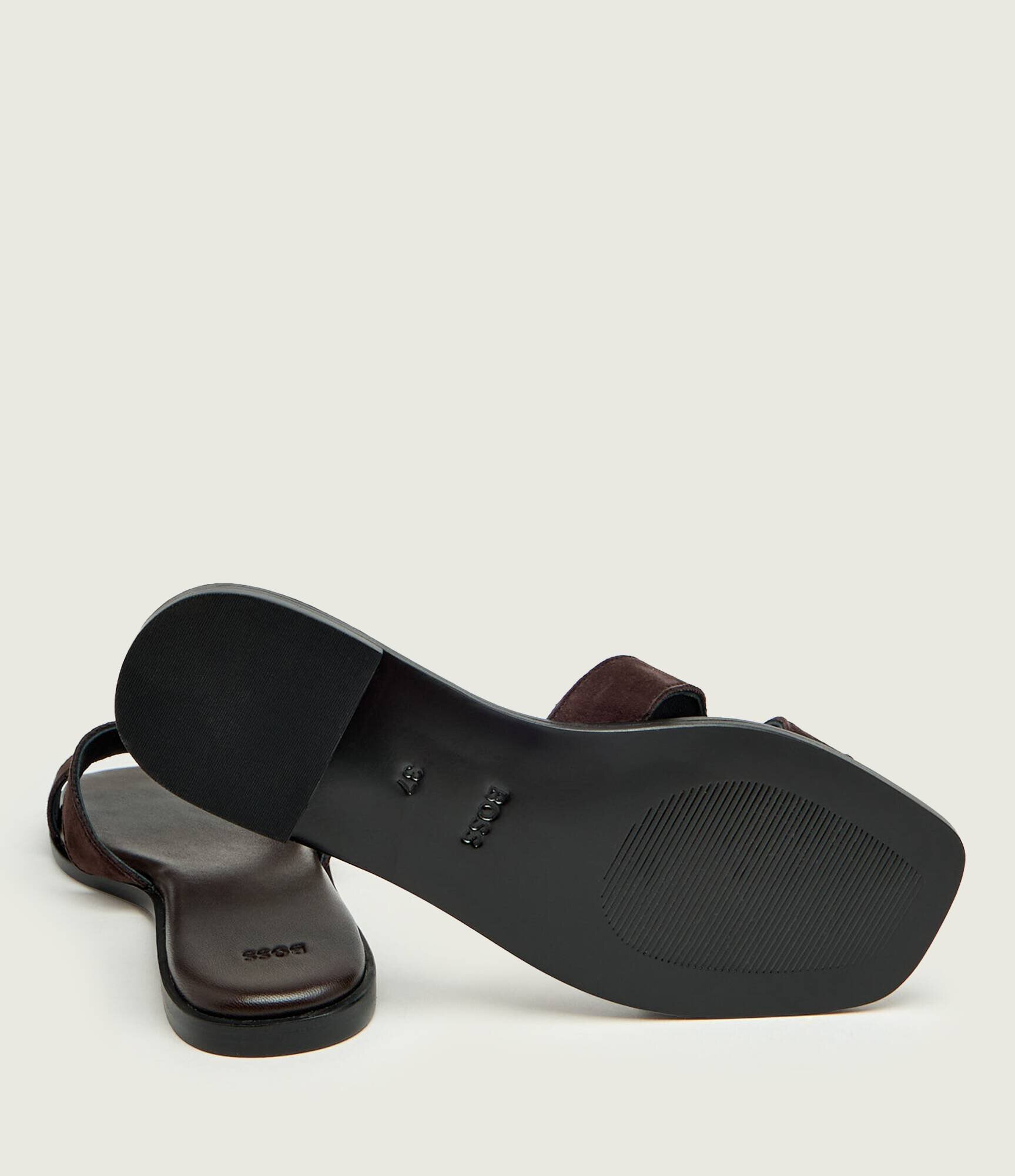 BOSS BLACK Șlapi Charlize_SaMu10_SBHF | piele întoarsă