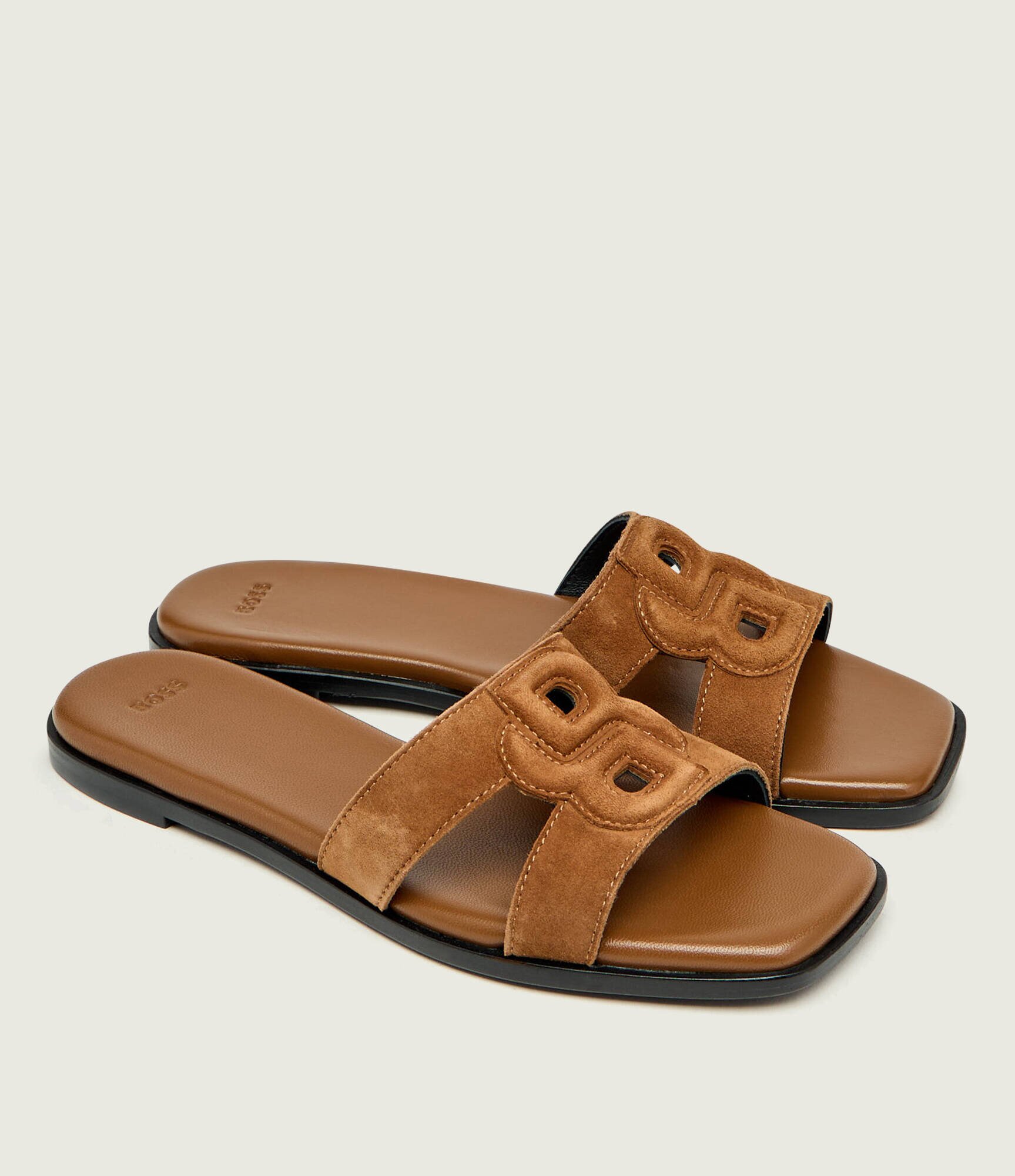 BOSS BLACK Șlapi Charlize_SaMu10_SBHF | piele întoarsă