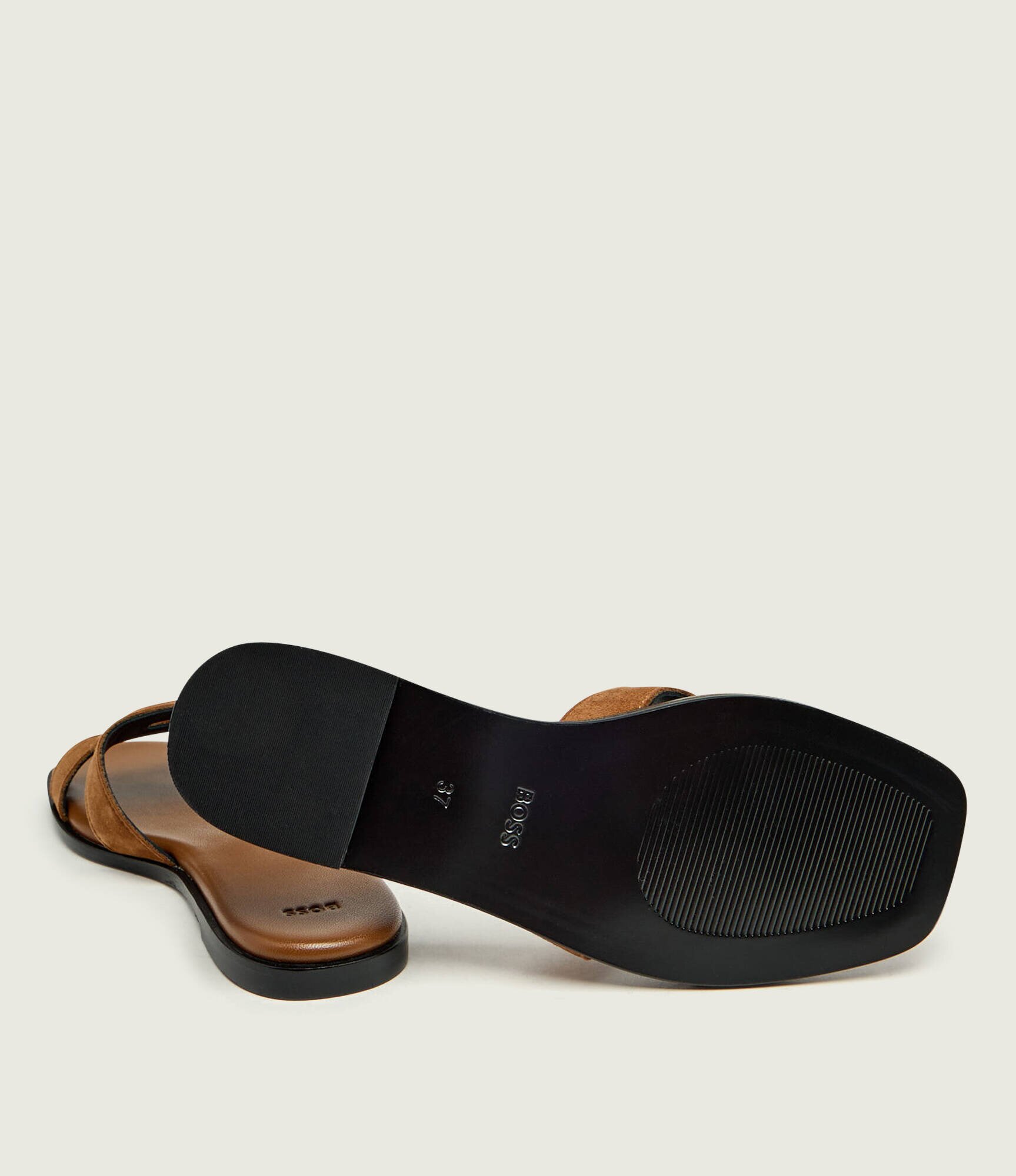 BOSS BLACK Șlapi Charlize_SaMu10_SBHF | piele întoarsă