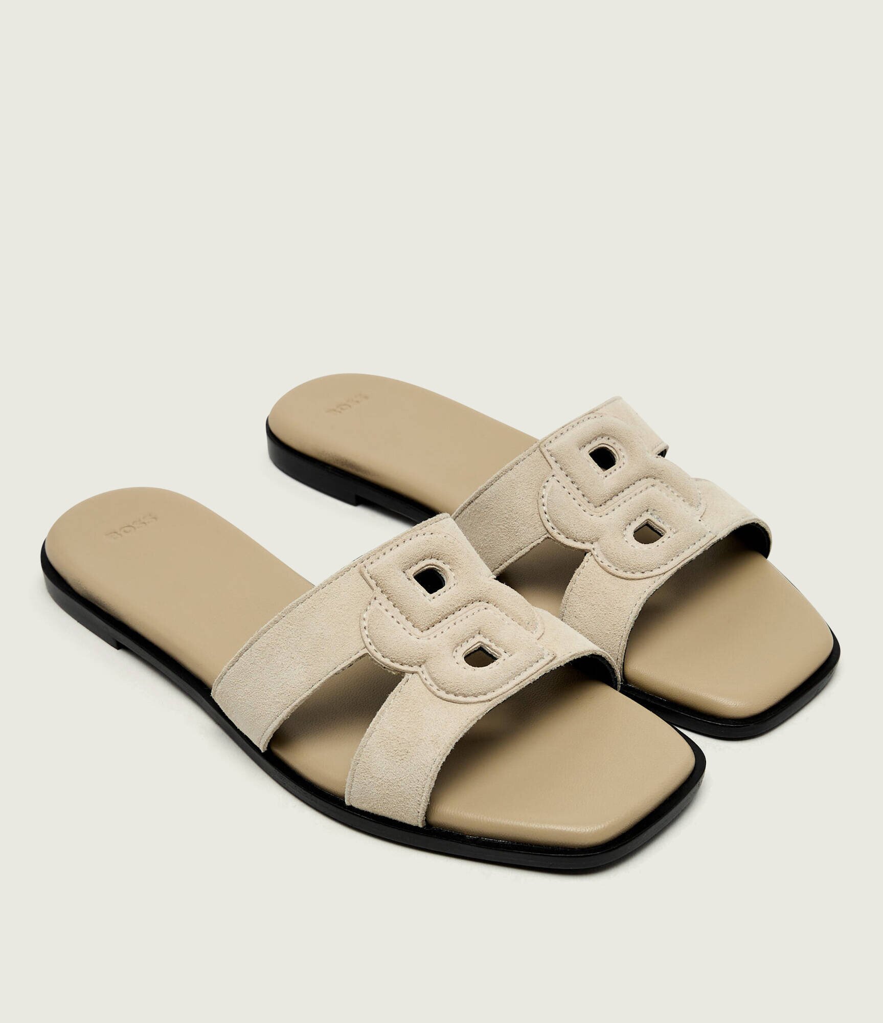 BOSS BLACK Șlapi Charlize_SaMu10_SBHF | piele întoarsă