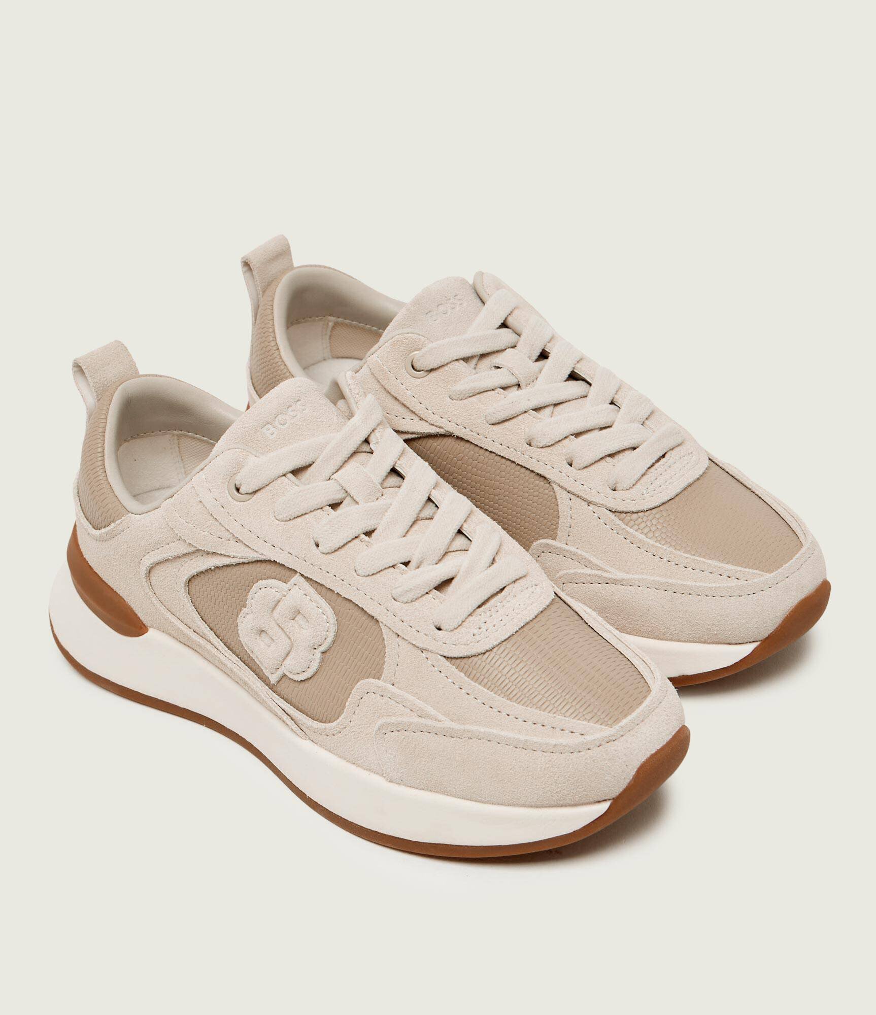 BOSS BLACK Sneakers B Icon_Runn_sdlz | piele întoarsă