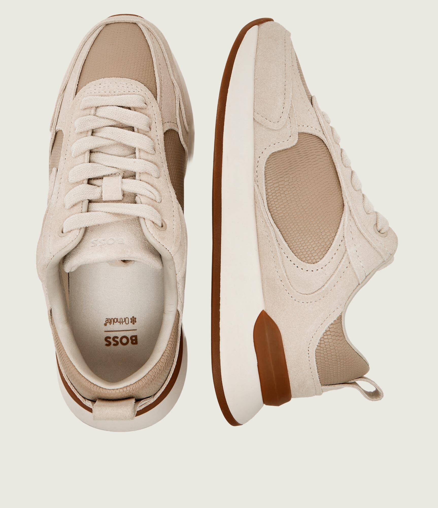 BOSS BLACK Sneakers B Icon_Runn_sdlz | piele întoarsă