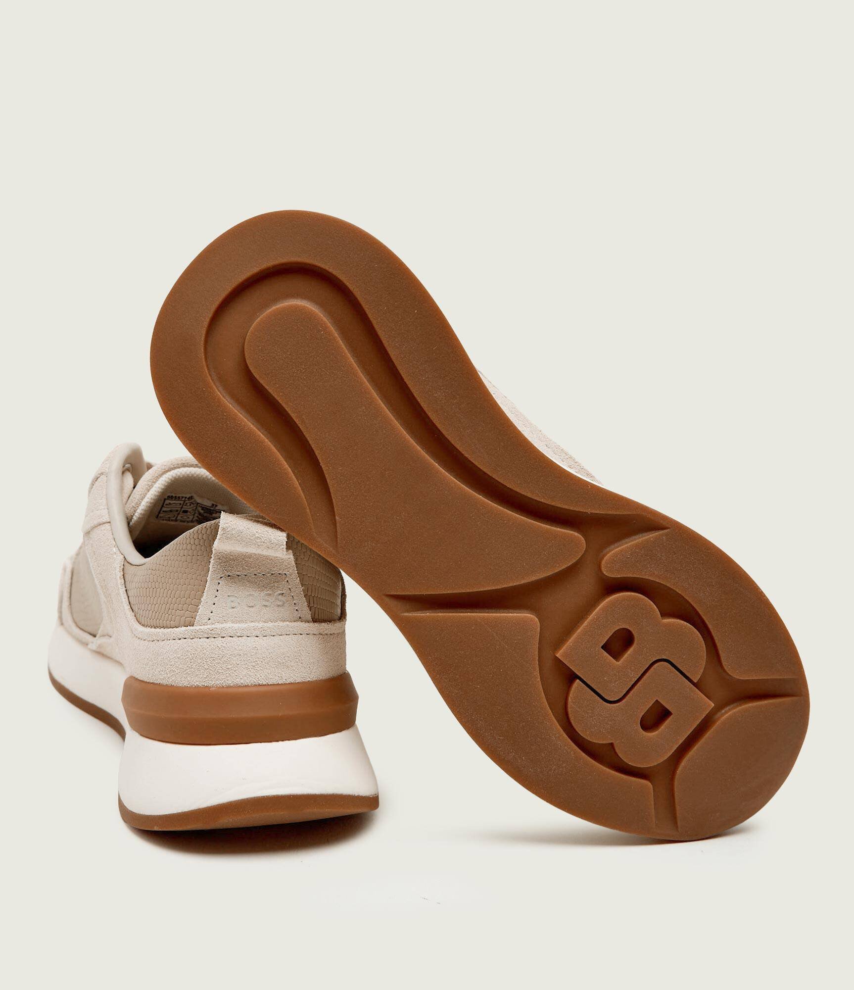 BOSS BLACK Sneakers B Icon_Runn_sdlz | piele întoarsă