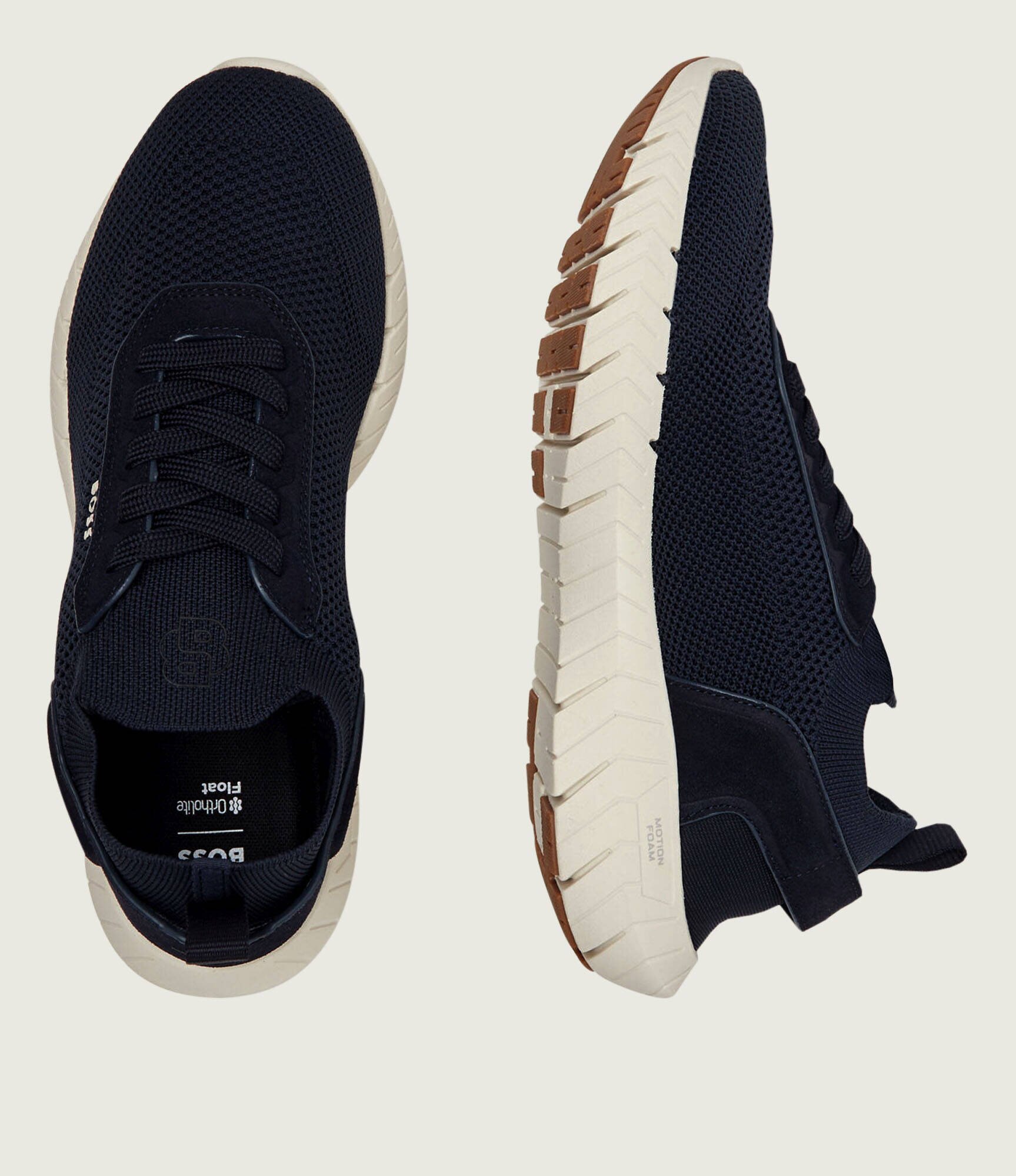BOSS BLACK Sneakers BOSS-MOTION_Slon_kns | piele întoarsă