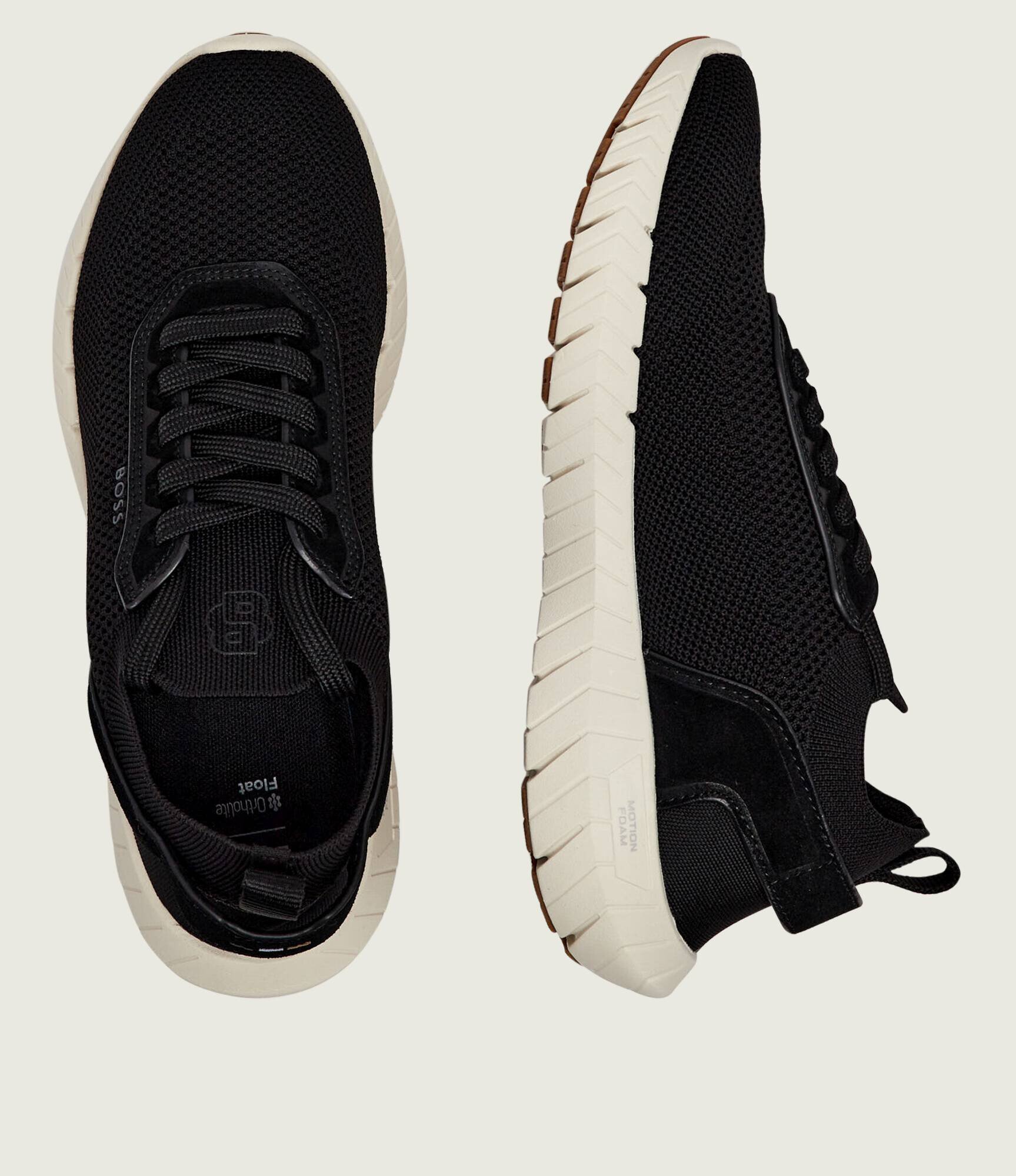 BOSS BLACK Sneakers Boss-Motion_Slon_kns | piele întoarsă
