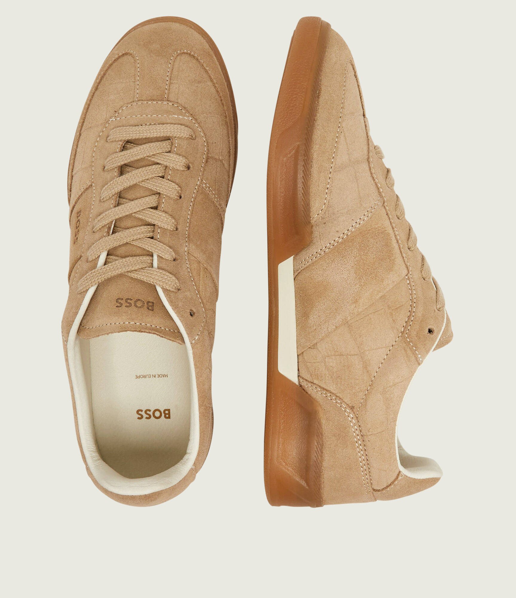 BOSS BLACK Sneakers Brenta_Tenn_sdcrc | piele întoarsă