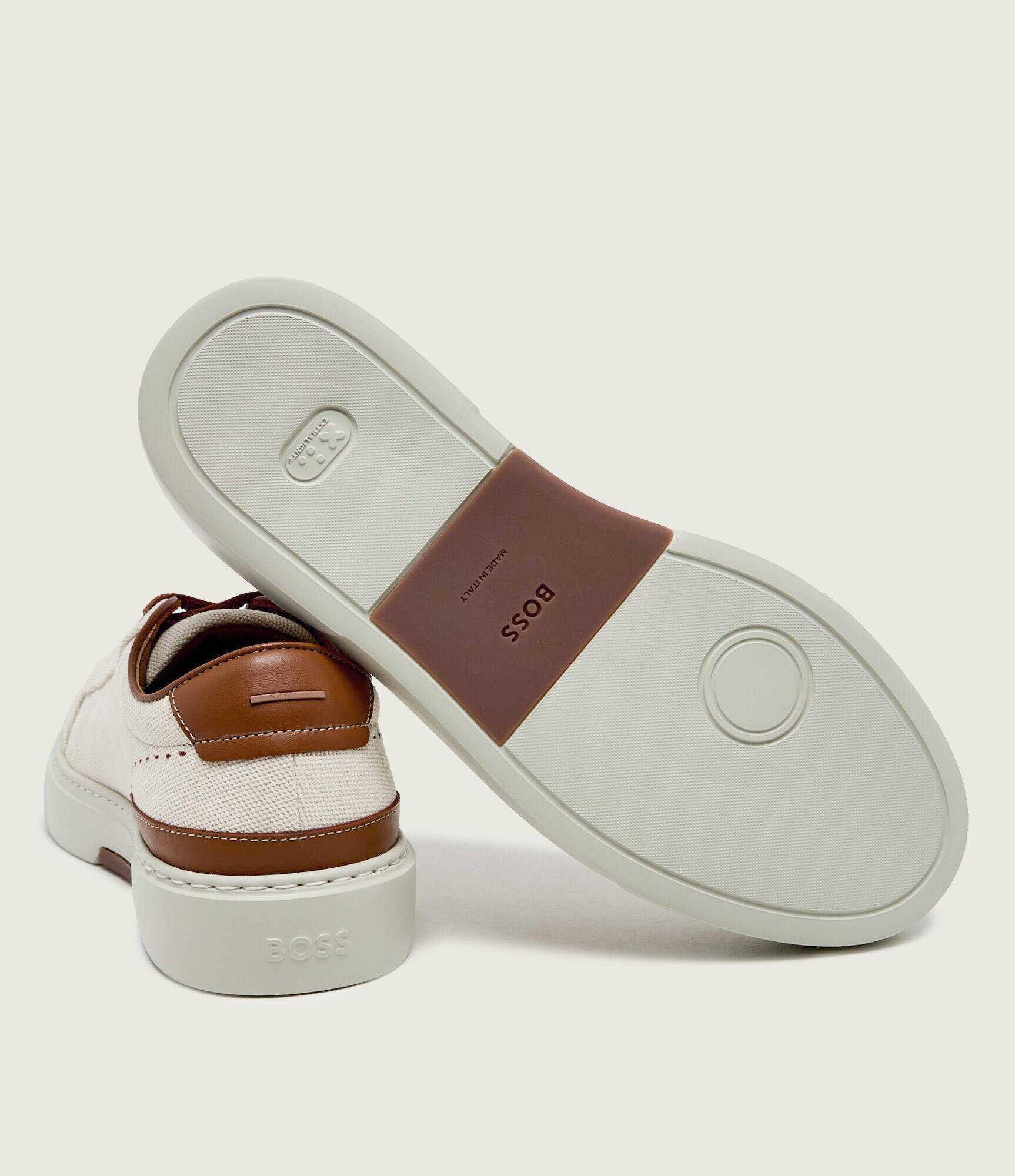 BOSS BLACK Sneakers Gary_Tenn_fbbu cu adaos de piele