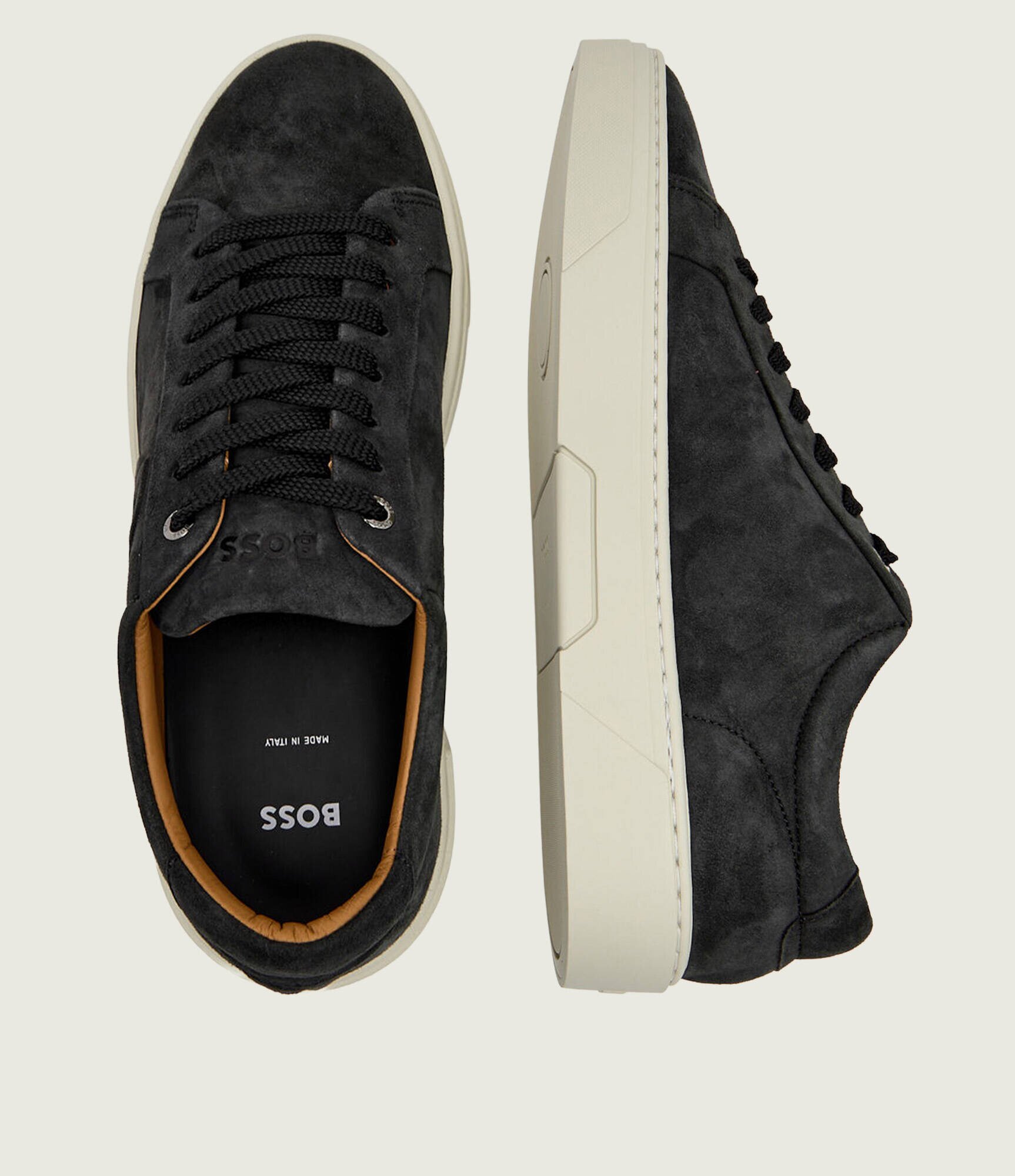 BOSS BLACK Sneakers Gary_Tenn_sdbbe | piele întoarsă