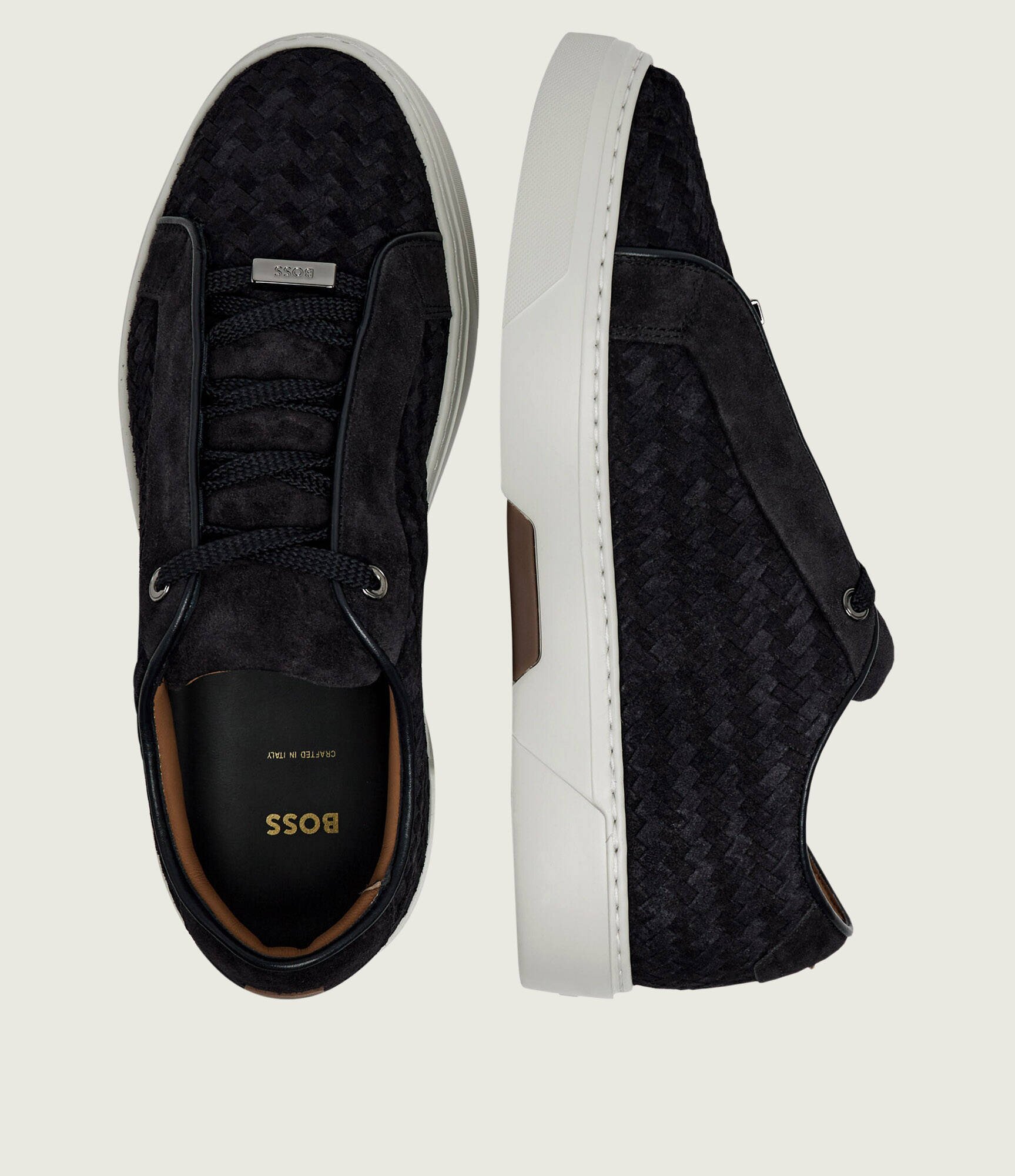 BOSS BLACK Sneakers Gary_Tenn_sdwvhd | piele întoarsă