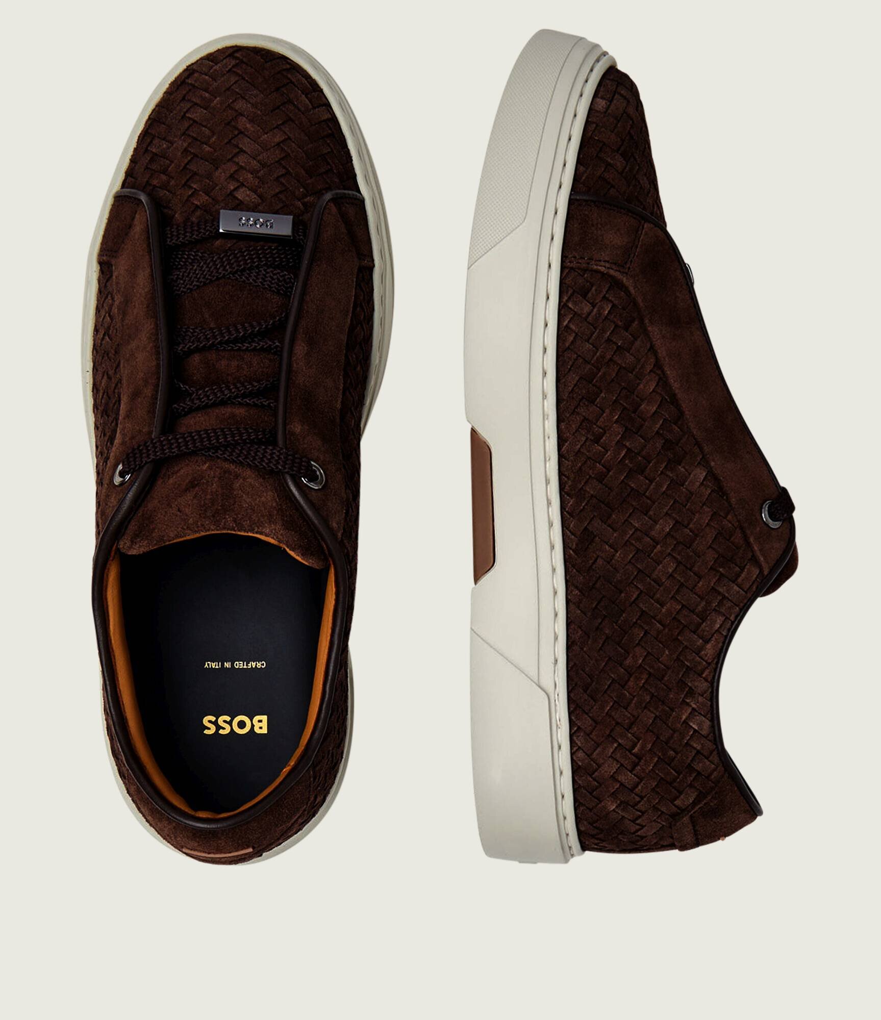 BOSS BLACK Sneakers Gary_Tenn_sdwvhd | piele întoarsă