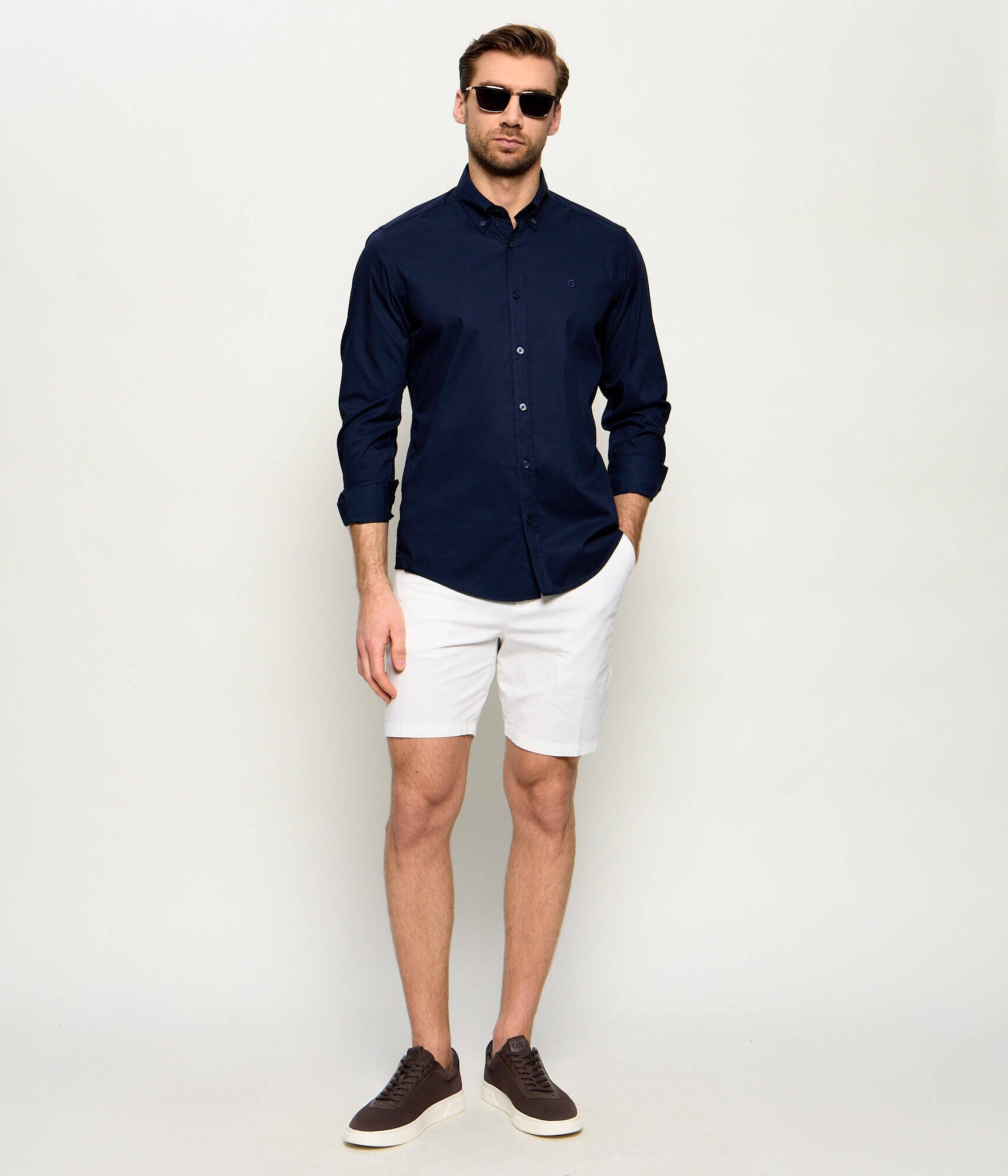BOSS BLACK Sneakers Kieran_Tenn_knal cu adaos de piele