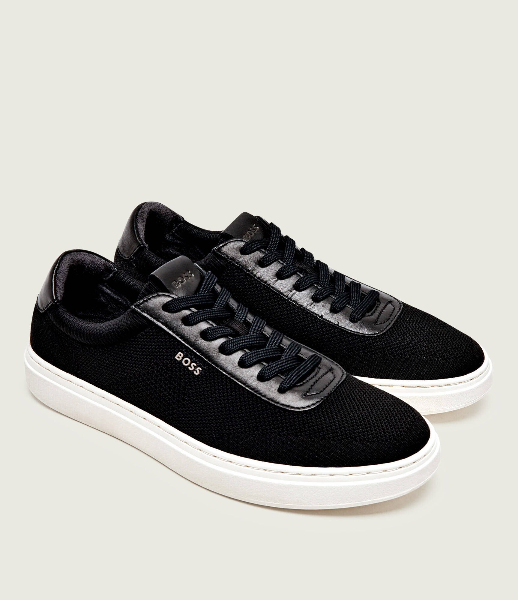 BOSS BLACK Sneakers Kieran_Tenn_knal cu adaos de piele