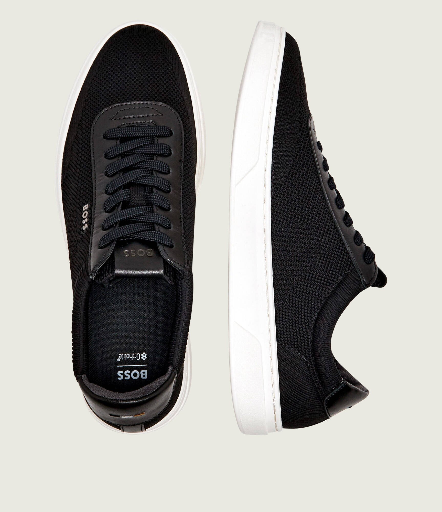BOSS BLACK Sneakers Kieran_Tenn_knal cu adaos de piele