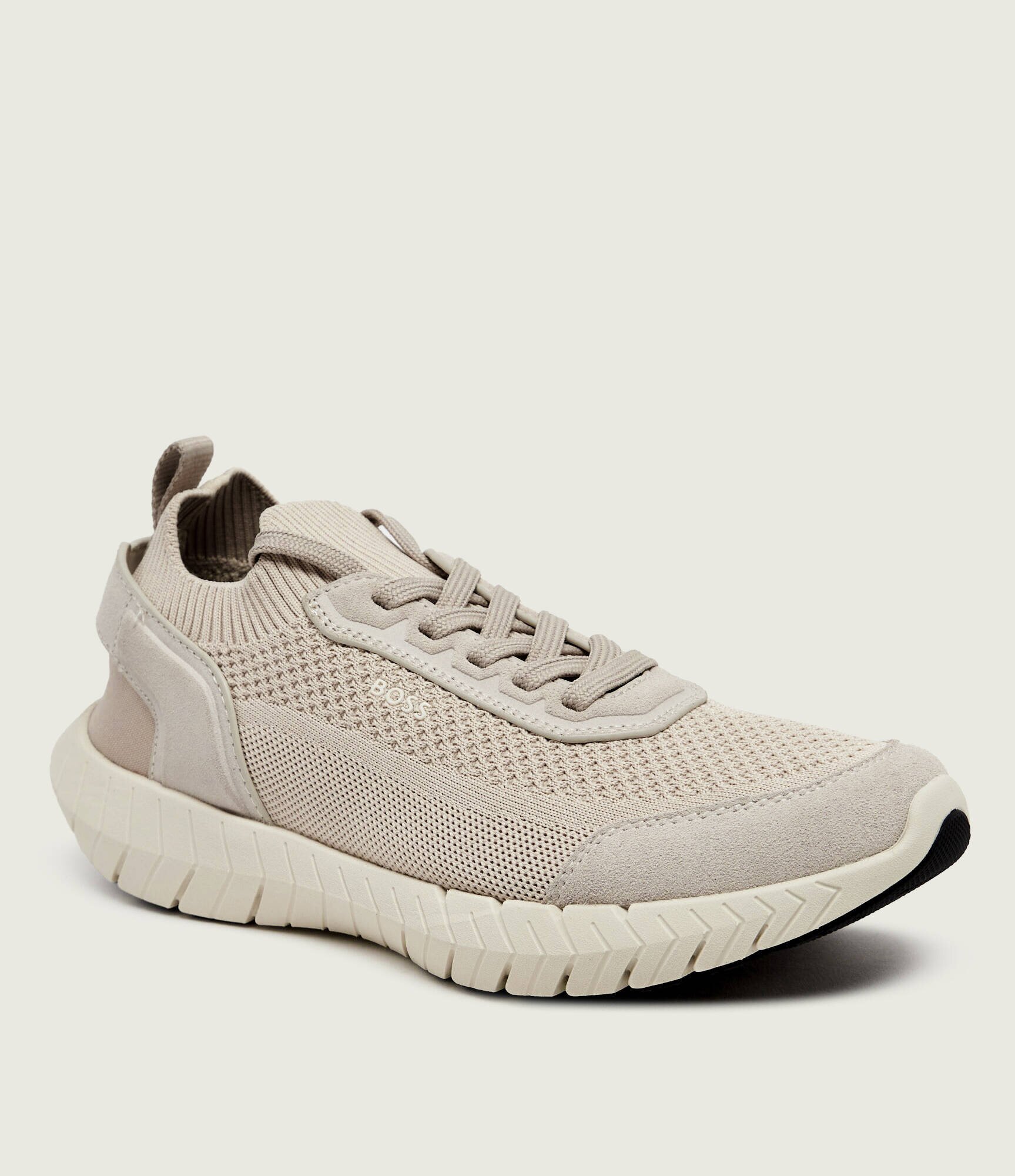 BOSS BLACK Sneakers Motion_Slon_bkn | piele întoarsă