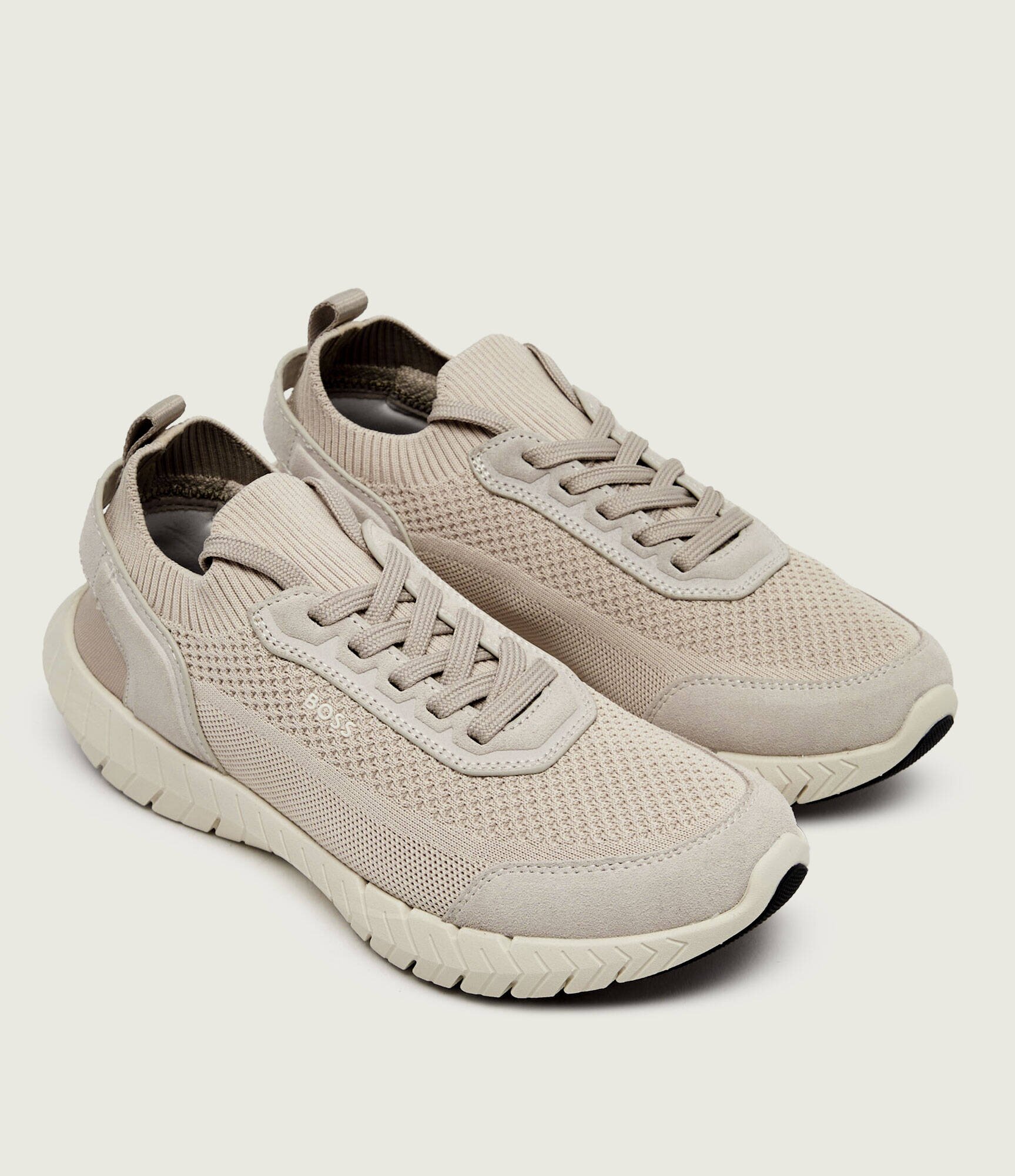 BOSS BLACK Sneakers Motion_Slon_bkn | piele întoarsă