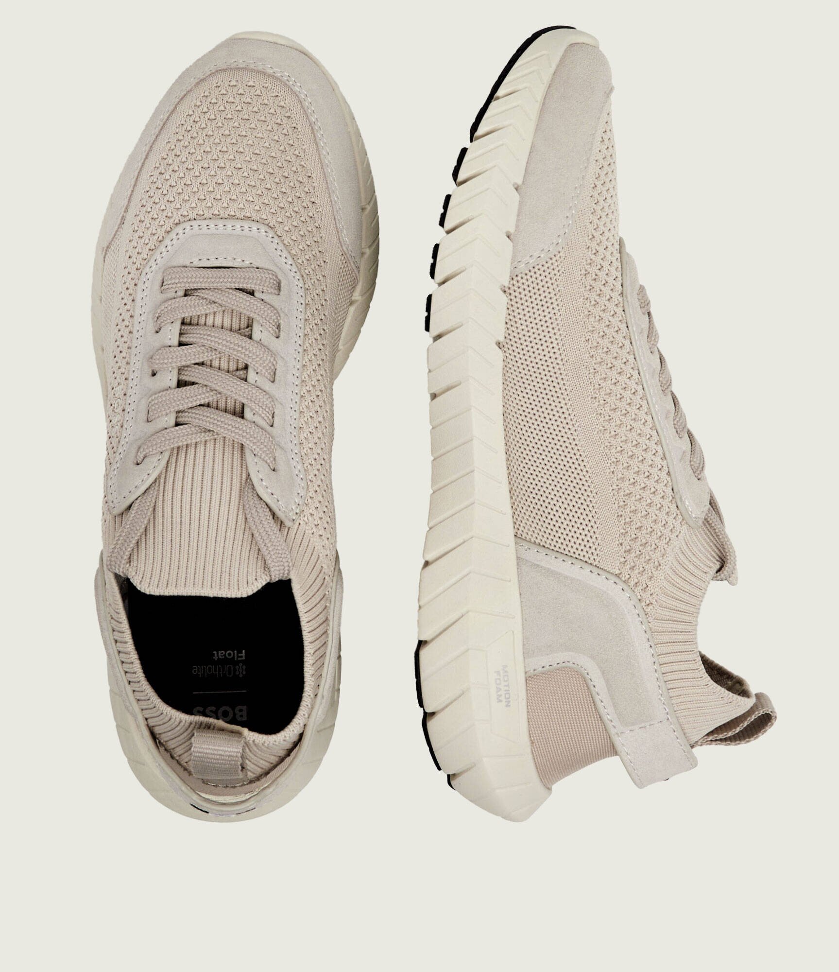 BOSS BLACK Sneakers Motion_Slon_bkn | piele întoarsă