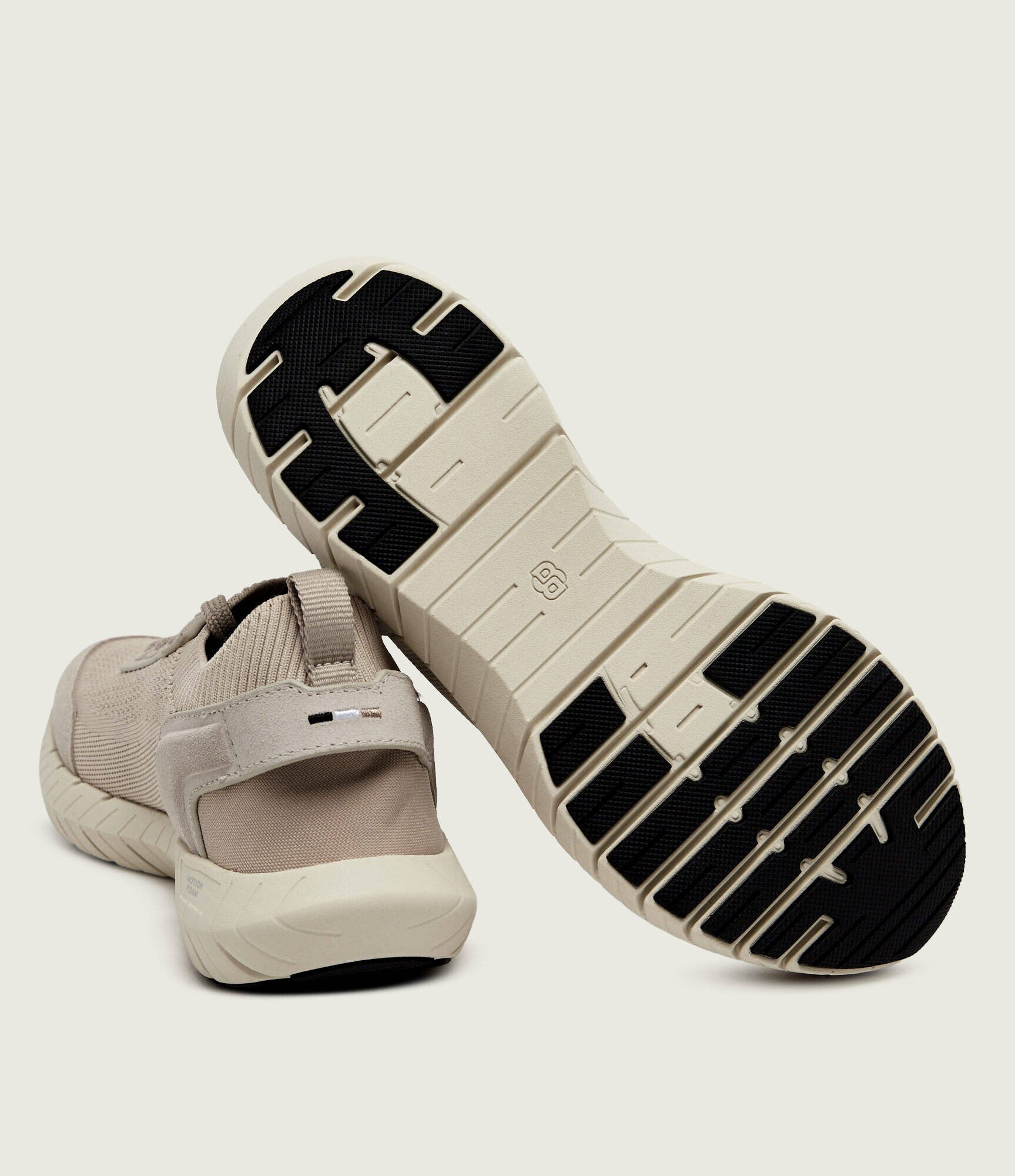 BOSS BLACK Sneakers Motion_Slon_bkn | piele întoarsă