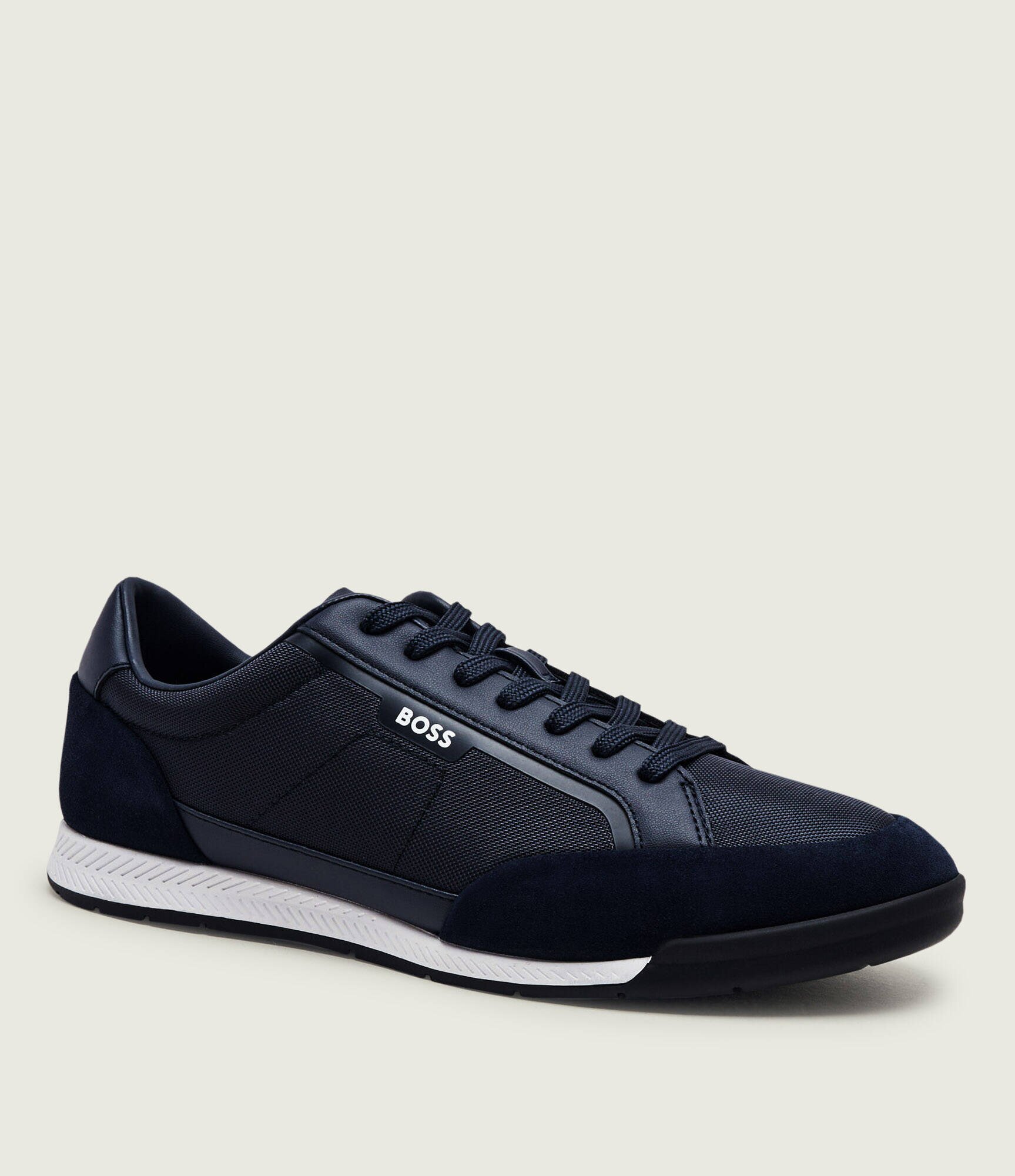 BOSS BLACK Sneakers Nitan_Lowp_sdbnyp | piele întoarsă