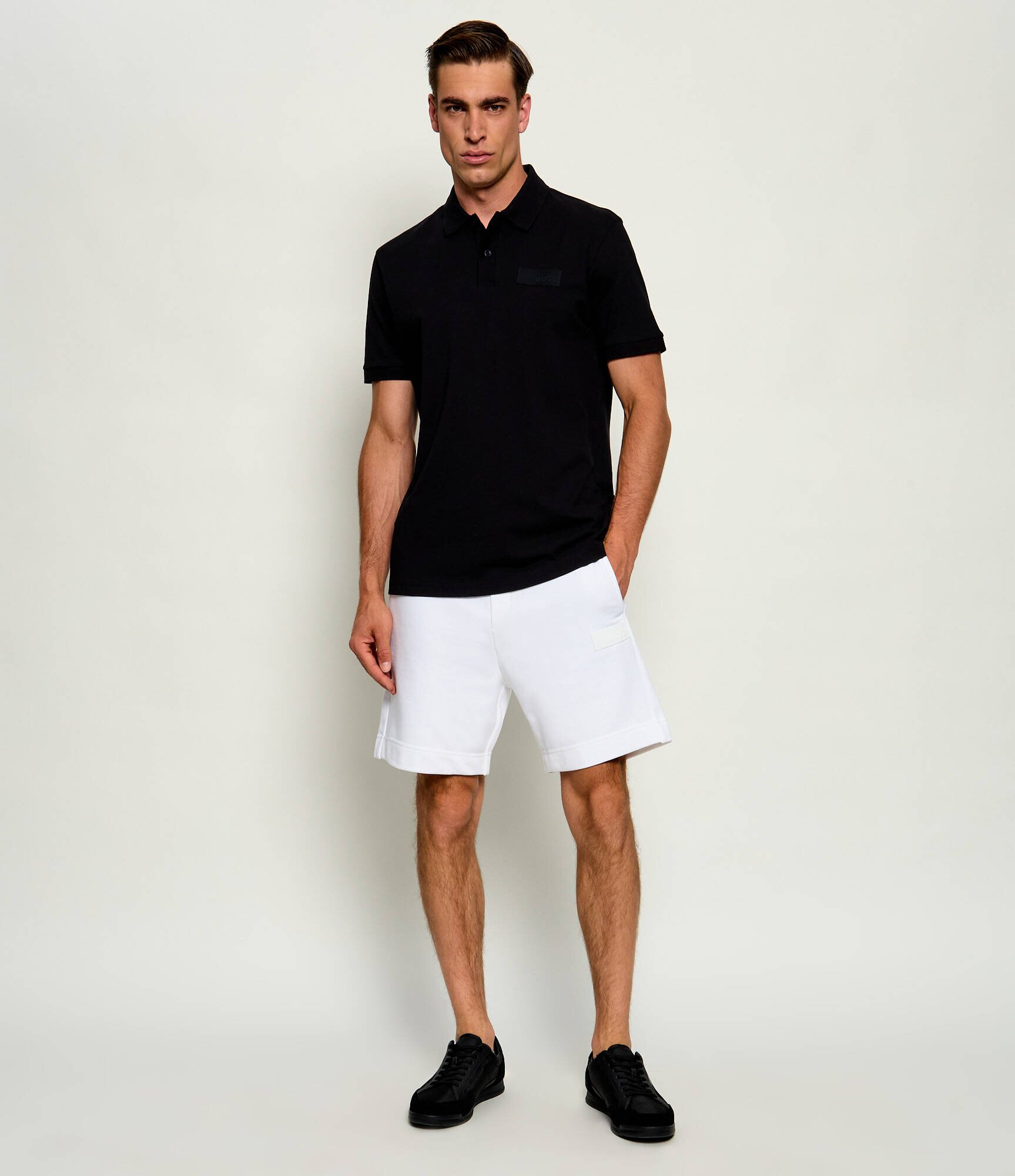 BOSS BLACK Sneakers Nitan_Lowp_sdbnyp | piele întoarsă
