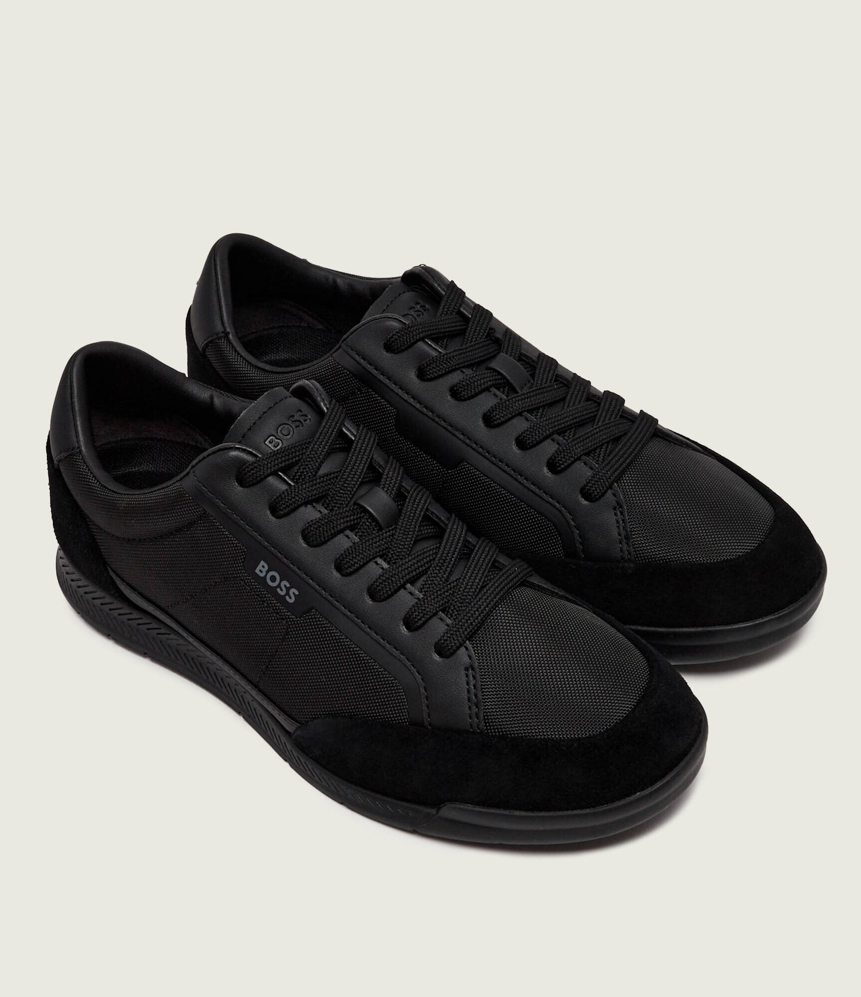 BOSS BLACK Sneakers Nitan_Lowp_sdbnyp | piele întoarsă