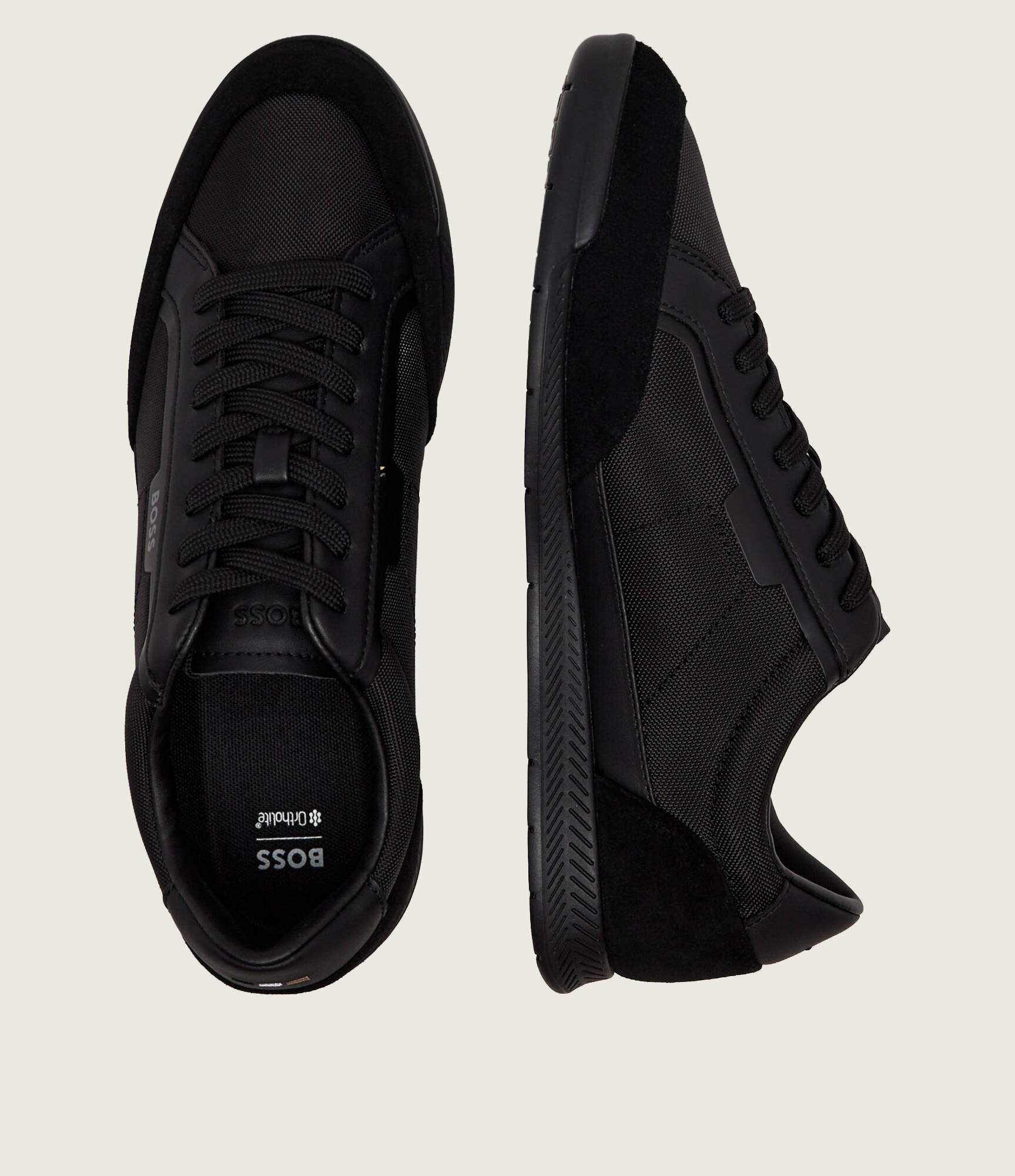 BOSS BLACK Sneakers Nitan_Lowp_sdbnyp | piele întoarsă