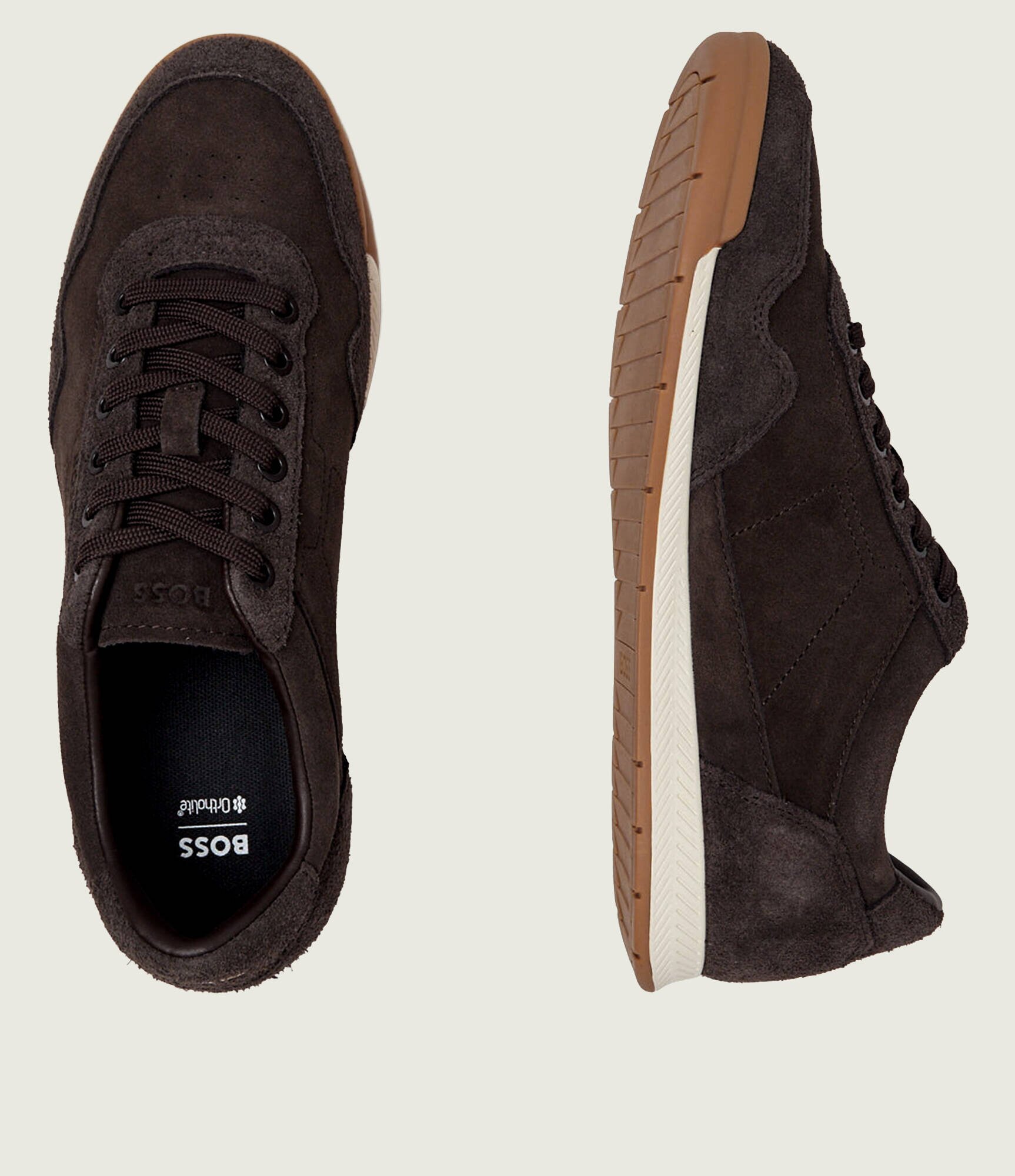 BOSS BLACK Sneakers Nitan_Lowp_sdhsd | piele întoarsă