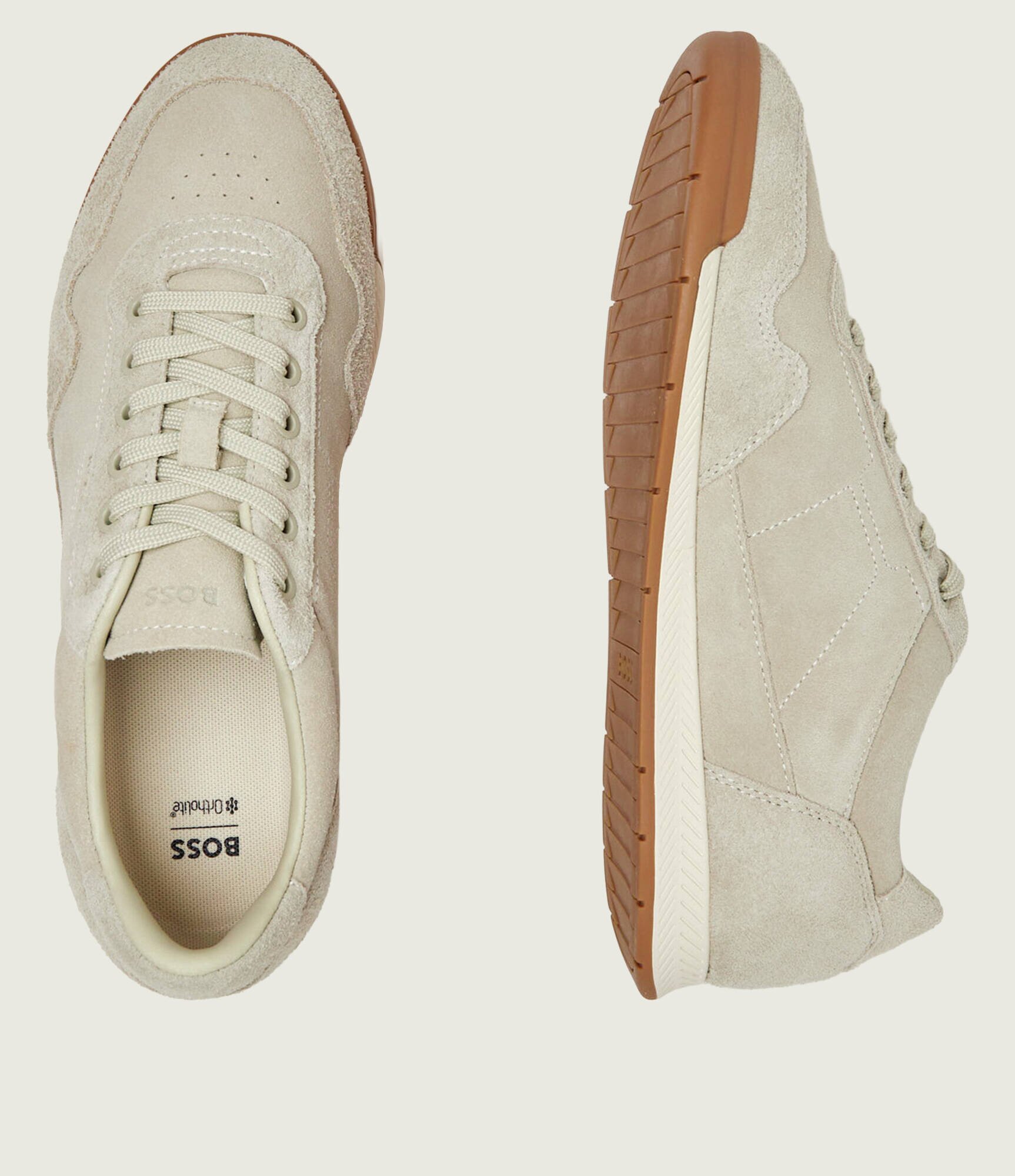 BOSS BLACK Sneakers Nitan_Lowp_sdhsd | piele întoarsă