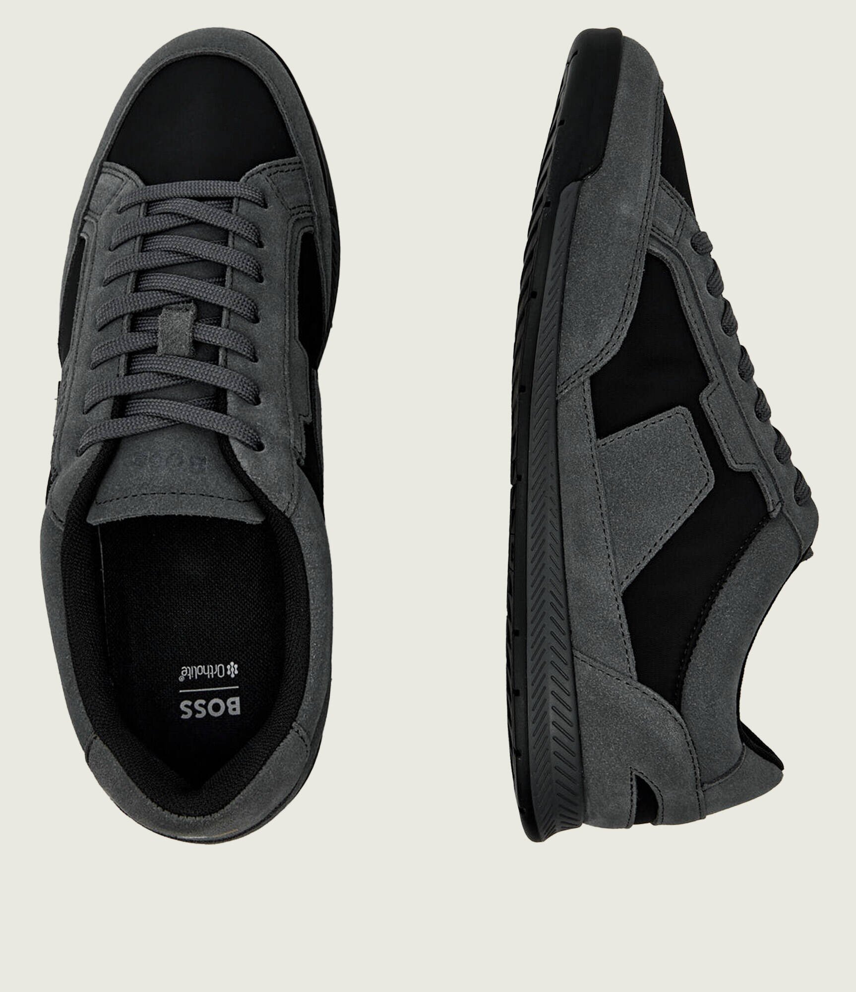 BOSS BLACK Sneakers Nitan_Lowp_sdpny | piele întoarsă