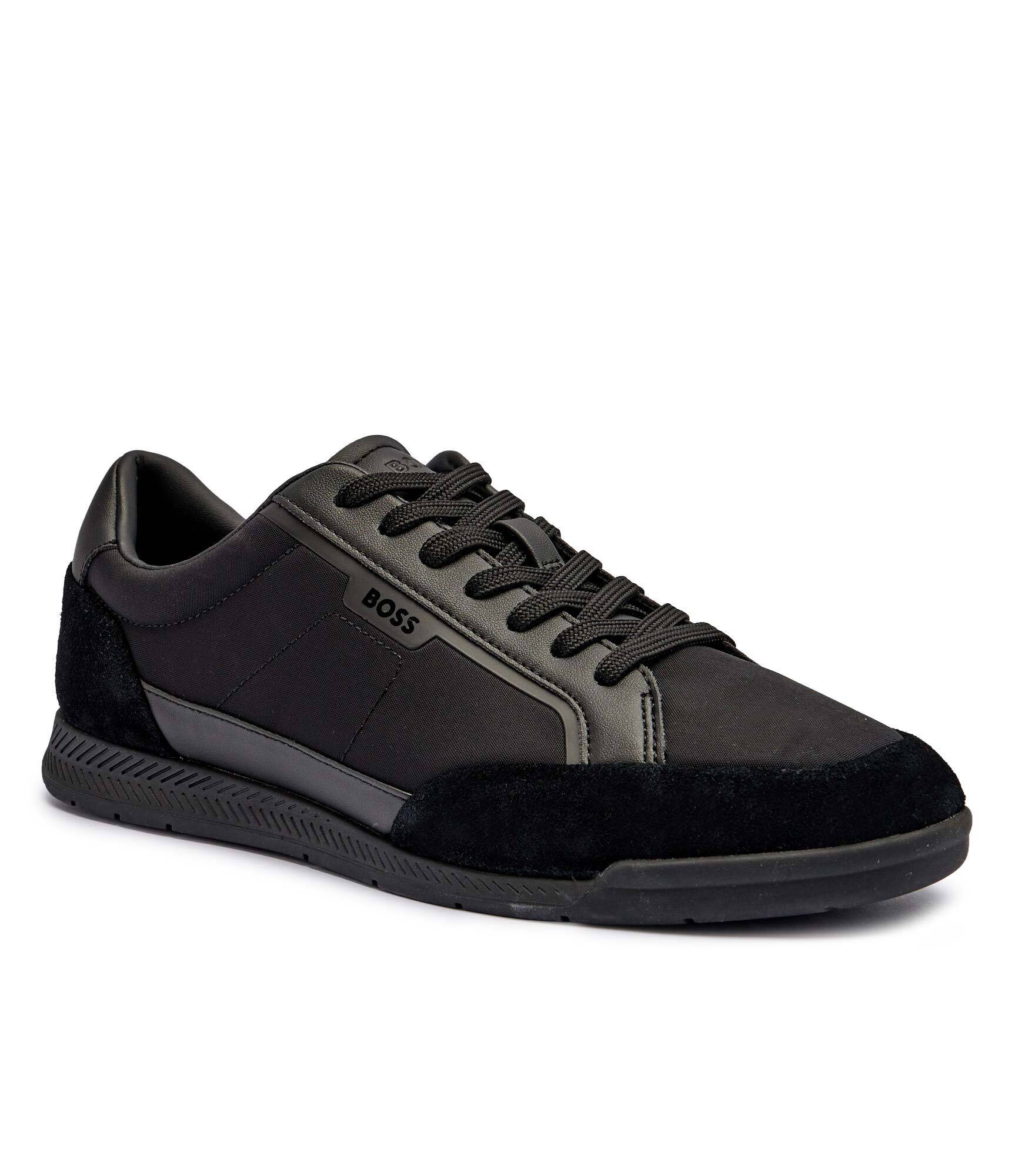 BOSS BLACK Sneakers Nitan_txsd cu adaos de piele