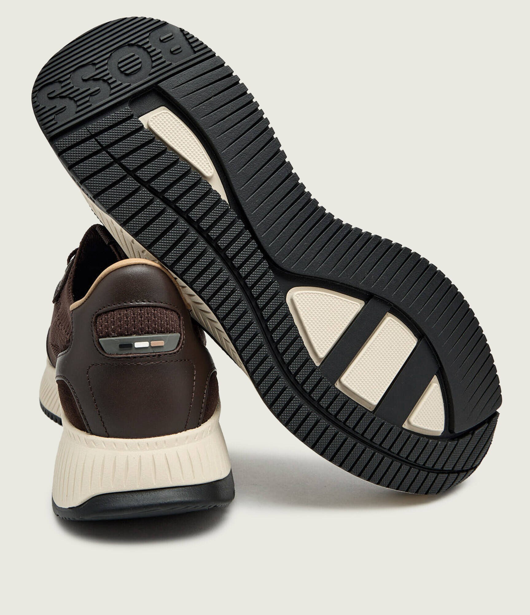 BOSS BLACK Sneakers TTNM EVO_Slon_knbult cu adaos de piele