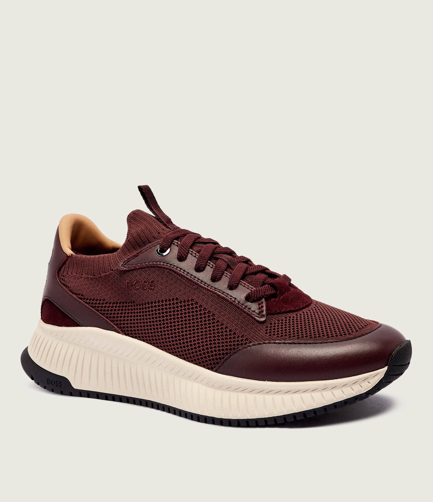 BOSS BLACK Sneakers TTNM EVO_Slon_knbult cu adaos de piele