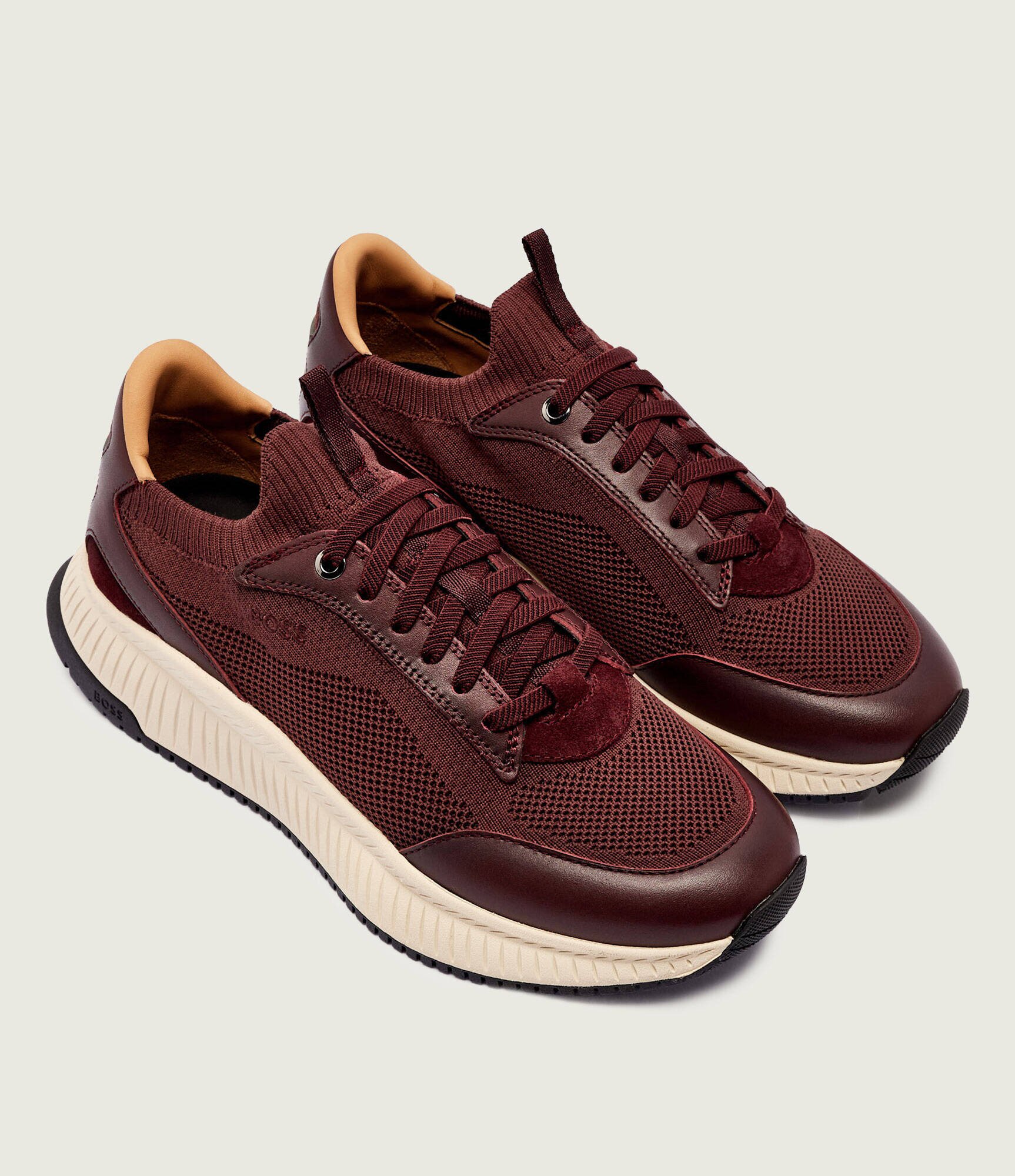 BOSS BLACK Sneakers TTNM EVO_Slon_knbult cu adaos de piele