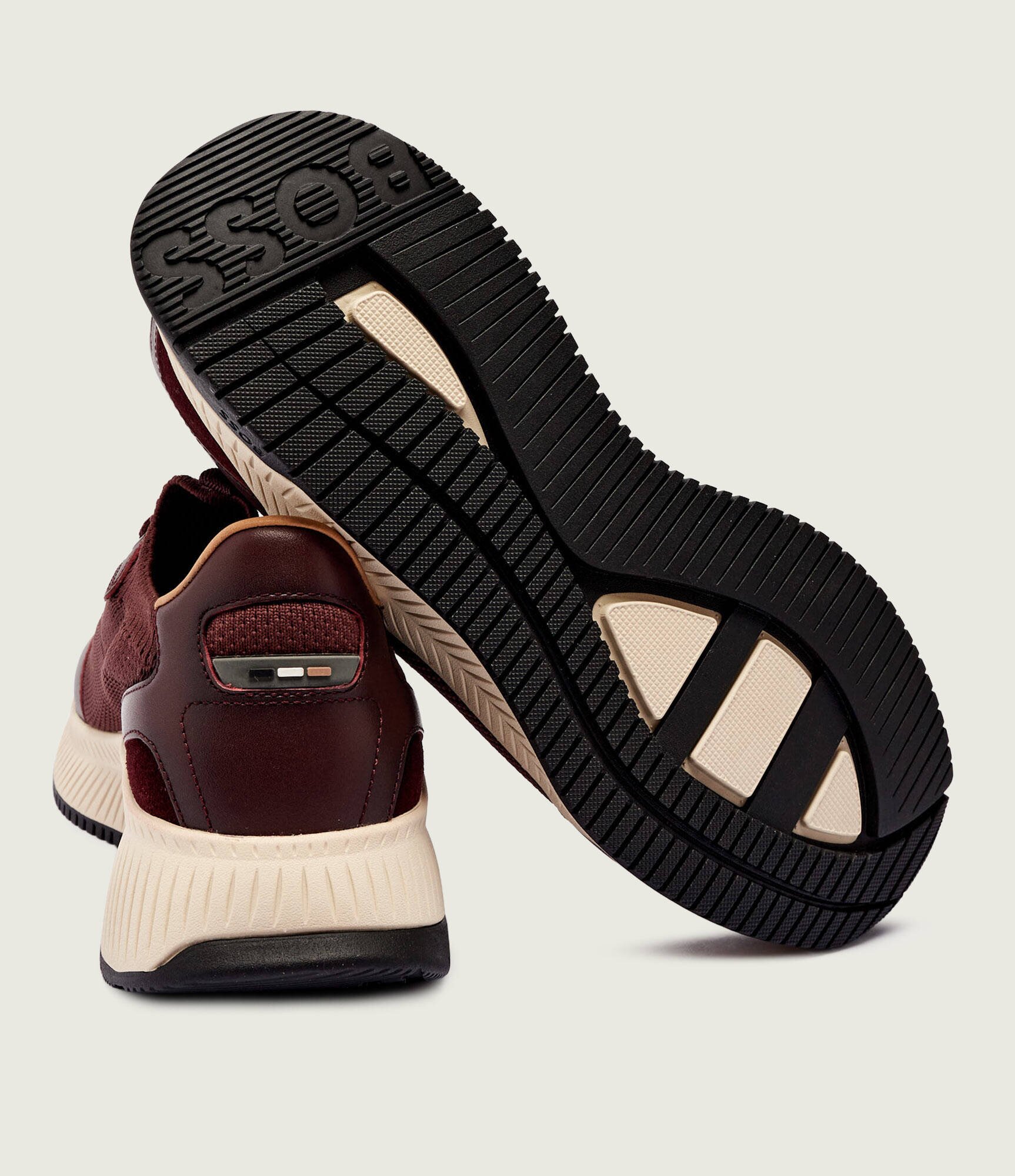 BOSS BLACK Sneakers TTNM EVO_Slon_knbult cu adaos de piele