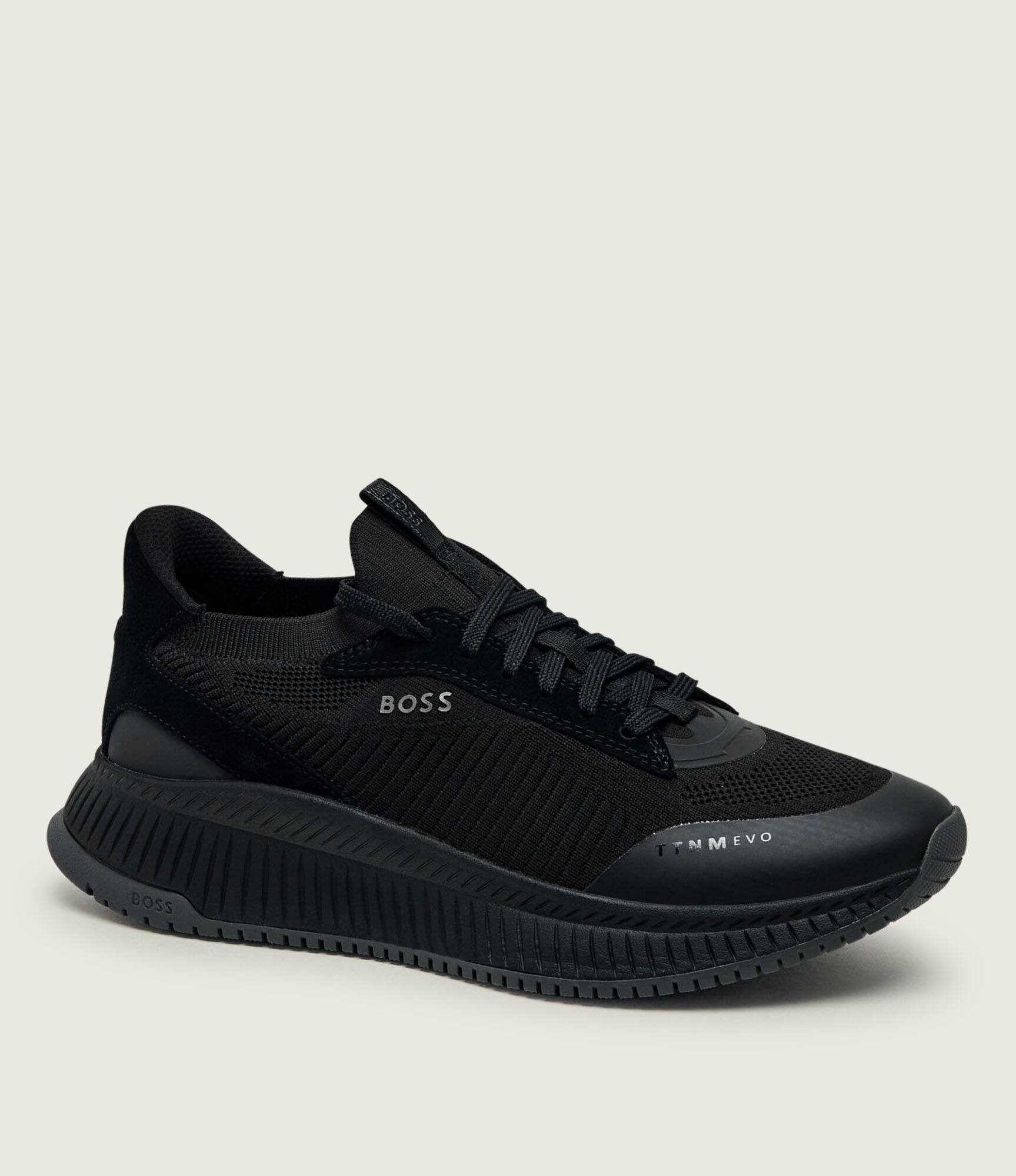 BOSS BLACK Sneakers TTNM Evo_Slon_knrsd cu adaos de piele
