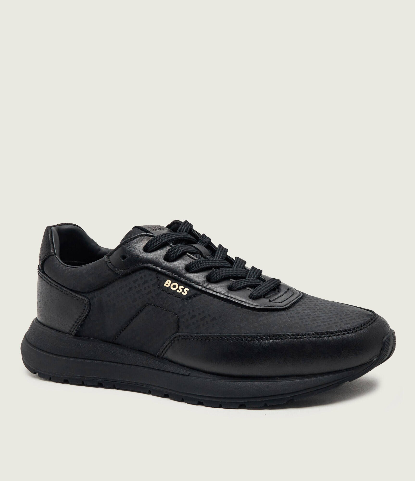 BOSS BLACK Sneakers Vinston_Runn_nymnlt cu adaos de piele