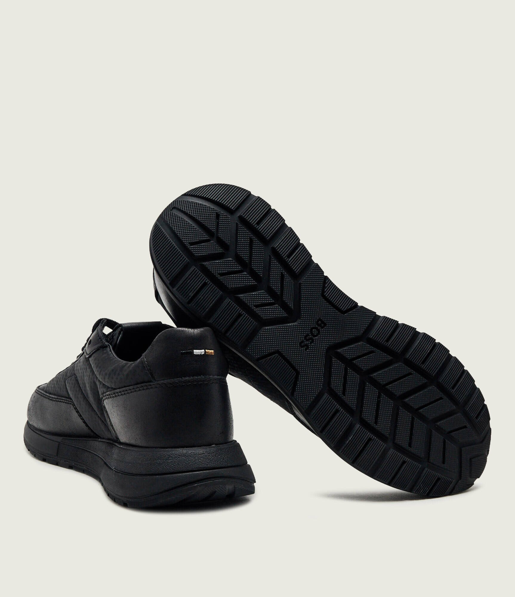 BOSS BLACK Sneakers Vinston_Runn_nymnlt cu adaos de piele