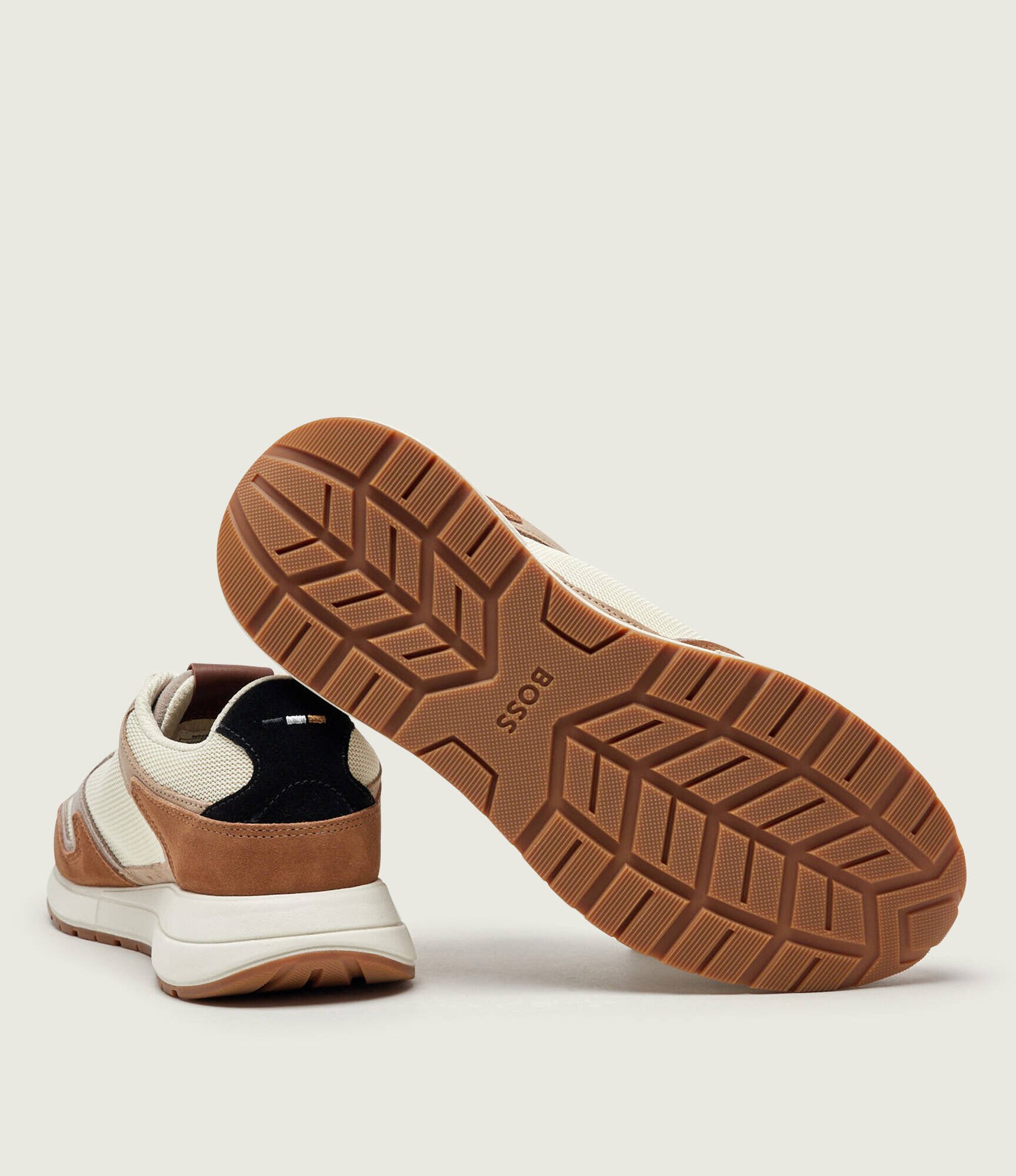 BOSS BLACK Sneakers Vinston_Runn_sdmeBB | piele întoarsă