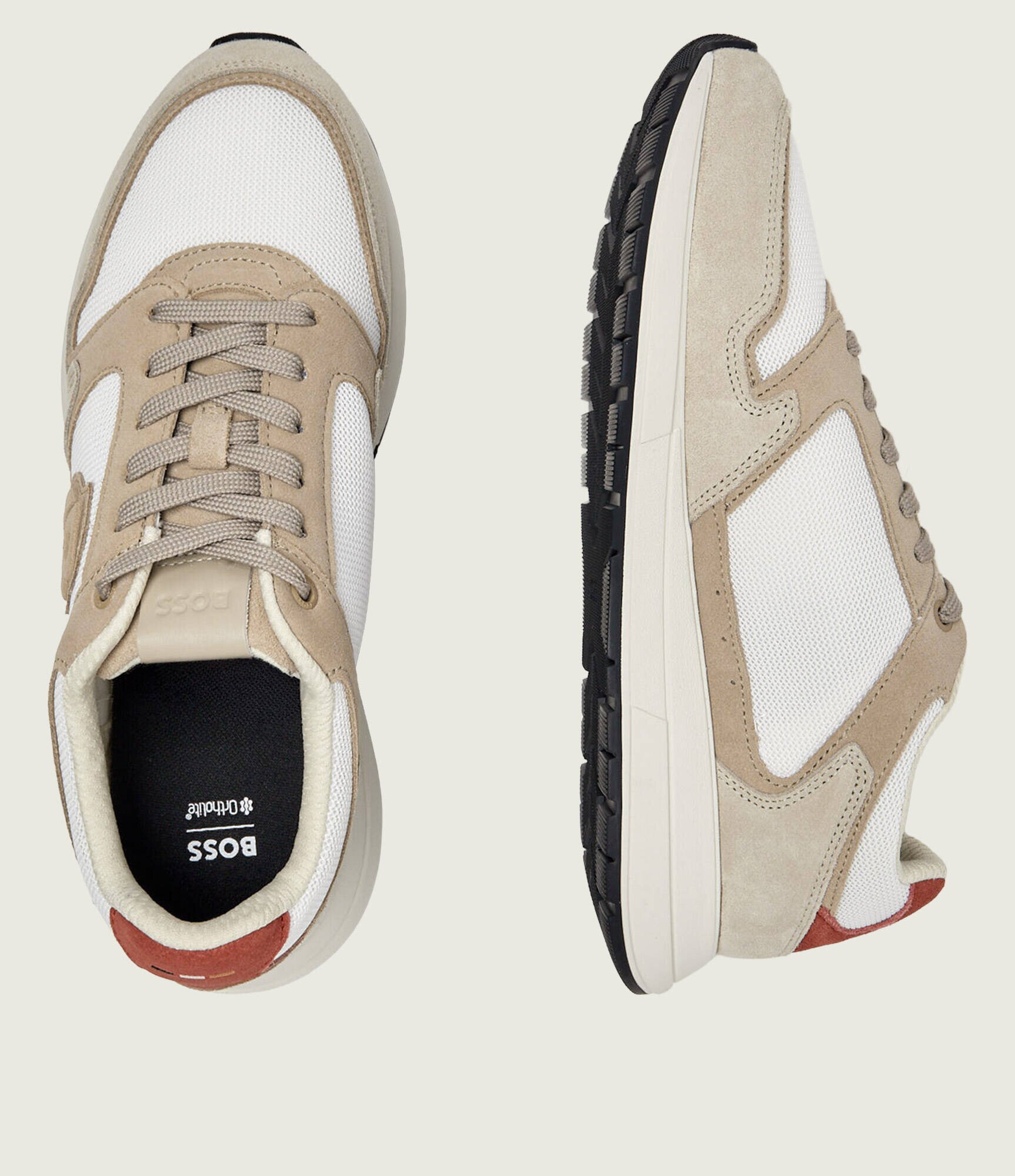 BOSS BLACK Sneakers Vinston_Runn_sdmeBB | piele întoarsă