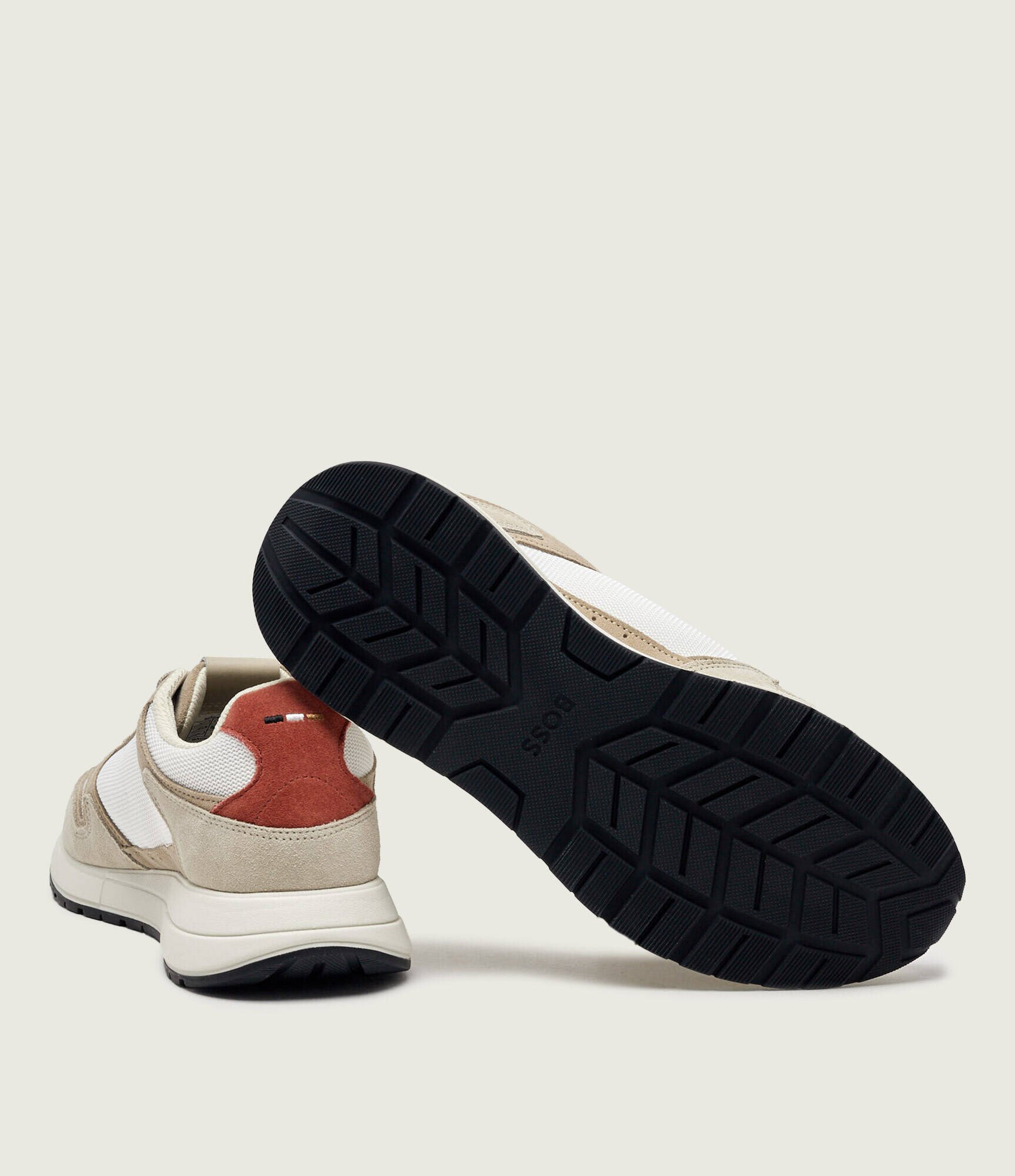 BOSS BLACK Sneakers Vinston_Runn_sdmeBB | piele întoarsă
