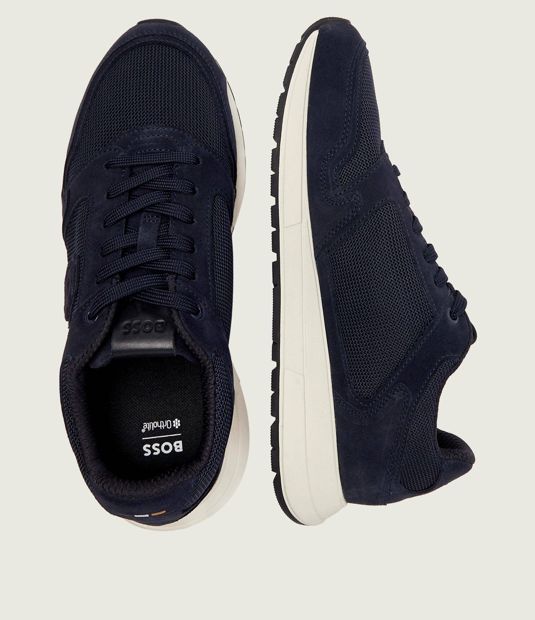 BOSS BLACK Sneakers Vinston_Runn_sdmeBB | piele întoarsă