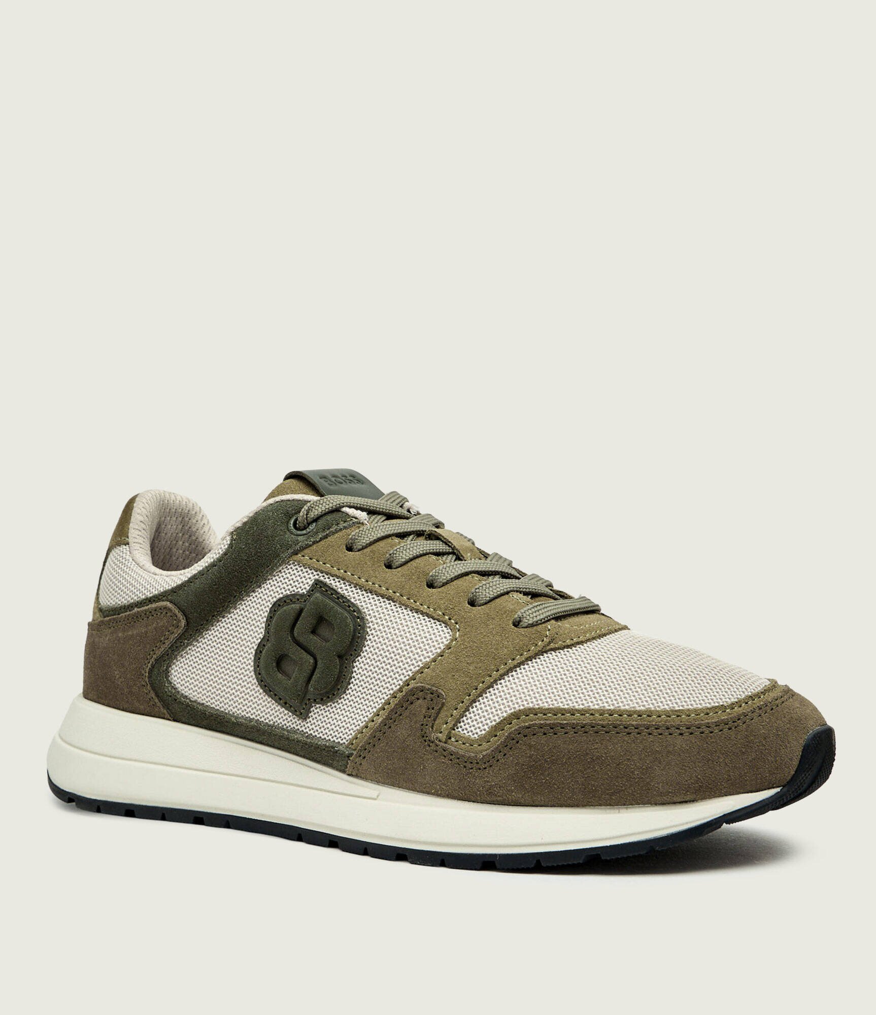 BOSS BLACK Sneakers Vinston_Runn_sdmeBB | piele întoarsă