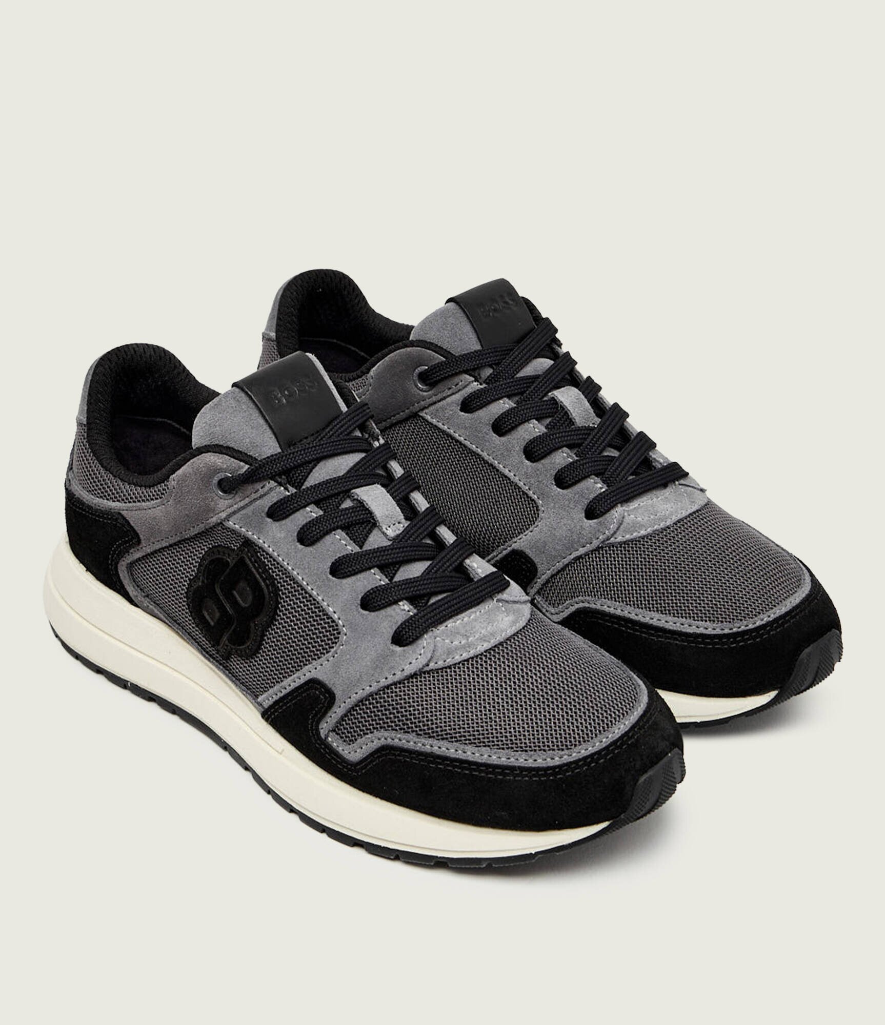 BOSS BLACK Sneakers Vinston_Runn_sdmeBB | piele întoarsă