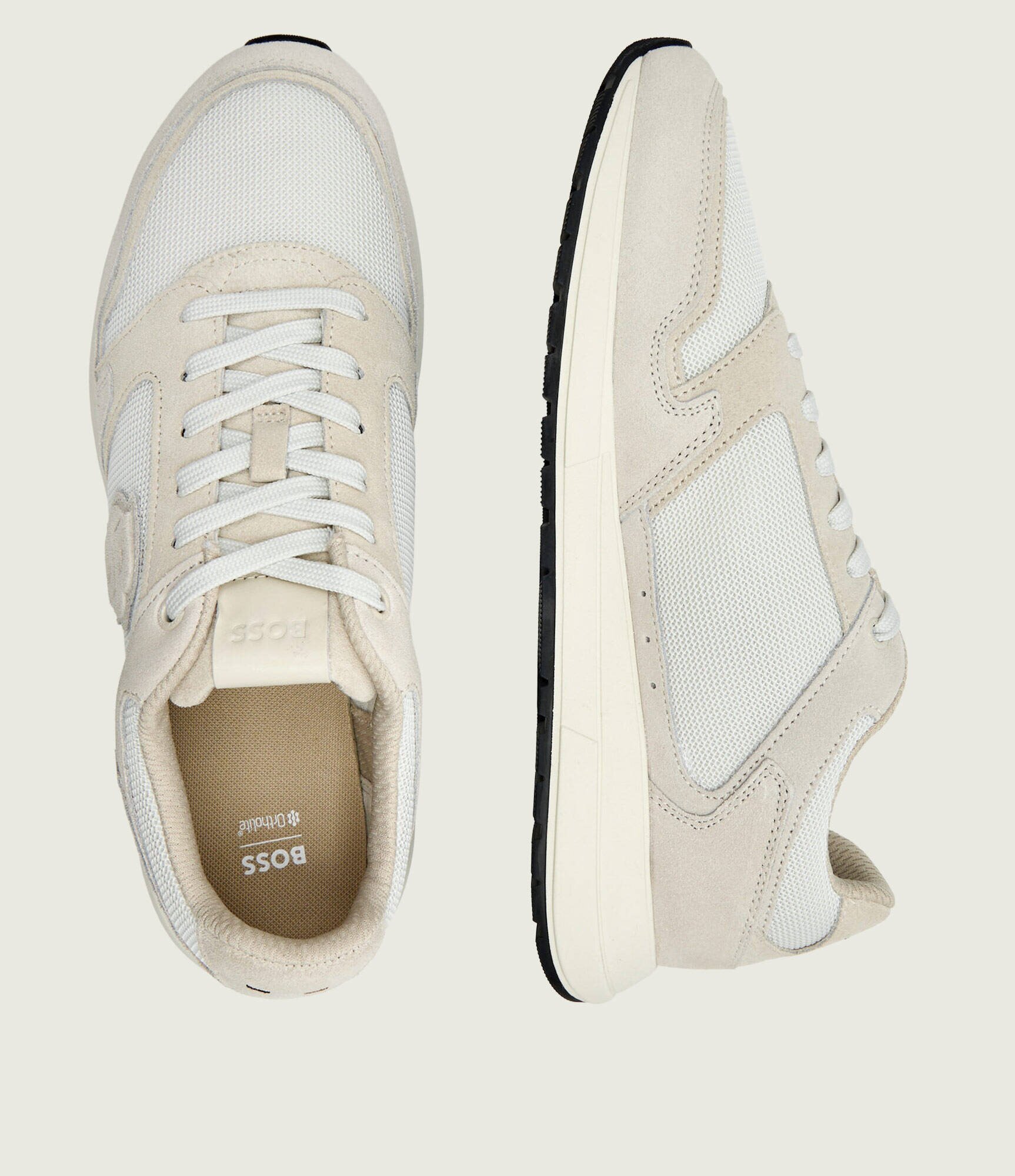BOSS BLACK Sneakers Vinston_Runn_sdmeBB | piele întoarsă