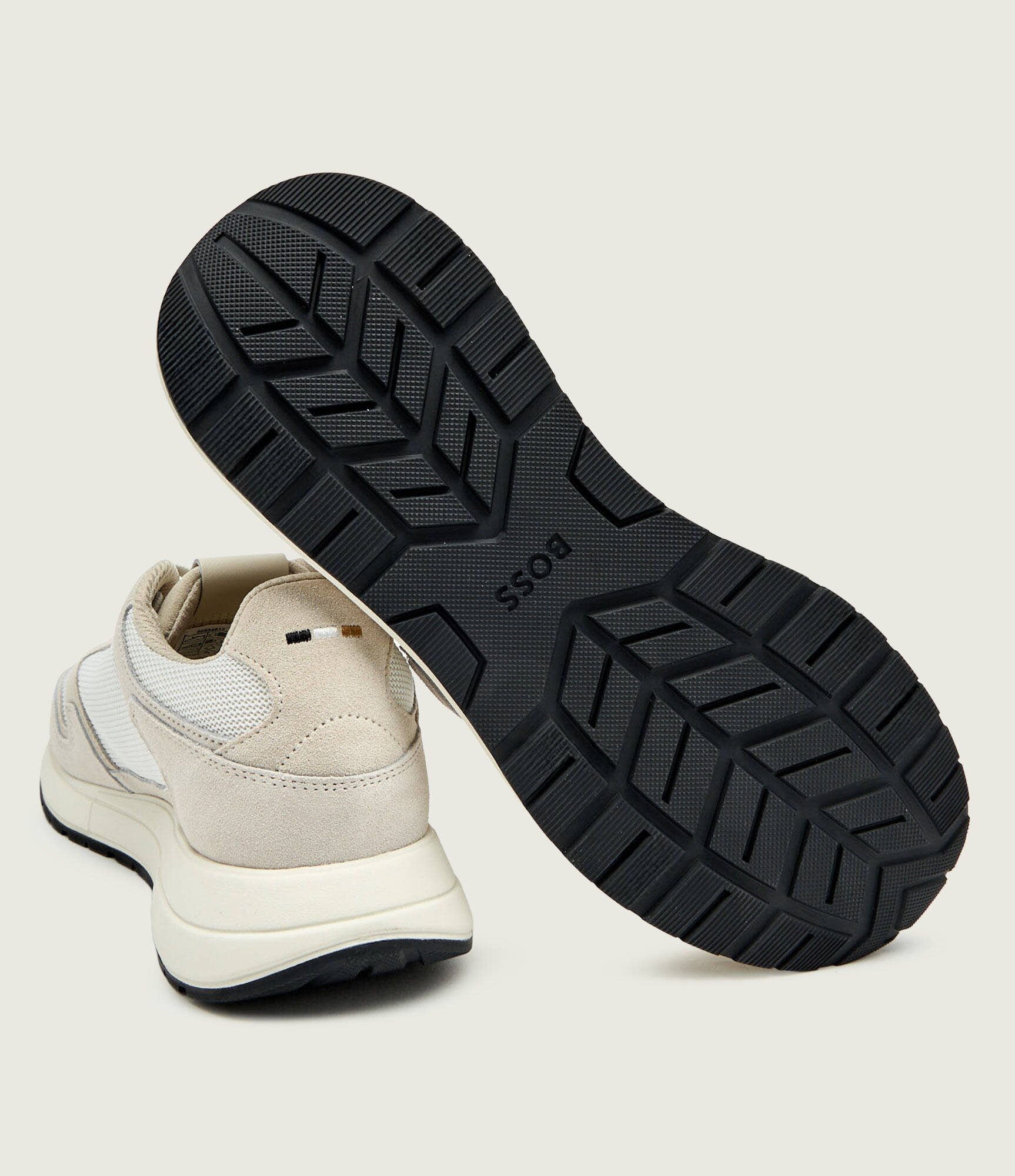 BOSS BLACK Sneakers Vinston_Runn_sdmeBB | piele întoarsă