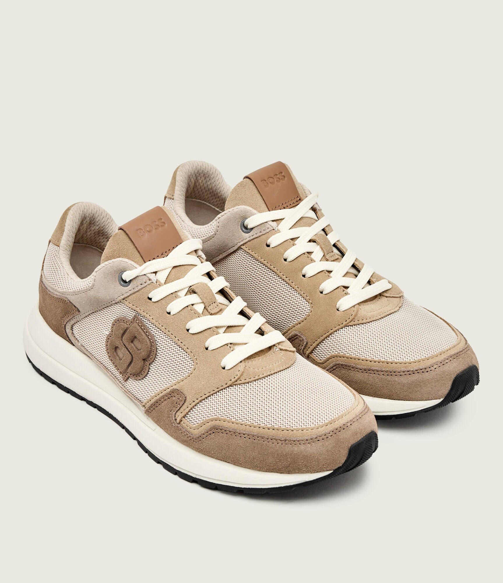 BOSS BLACK Sneakers Vinston_Runn_sdmeBB | piele întoarsă
